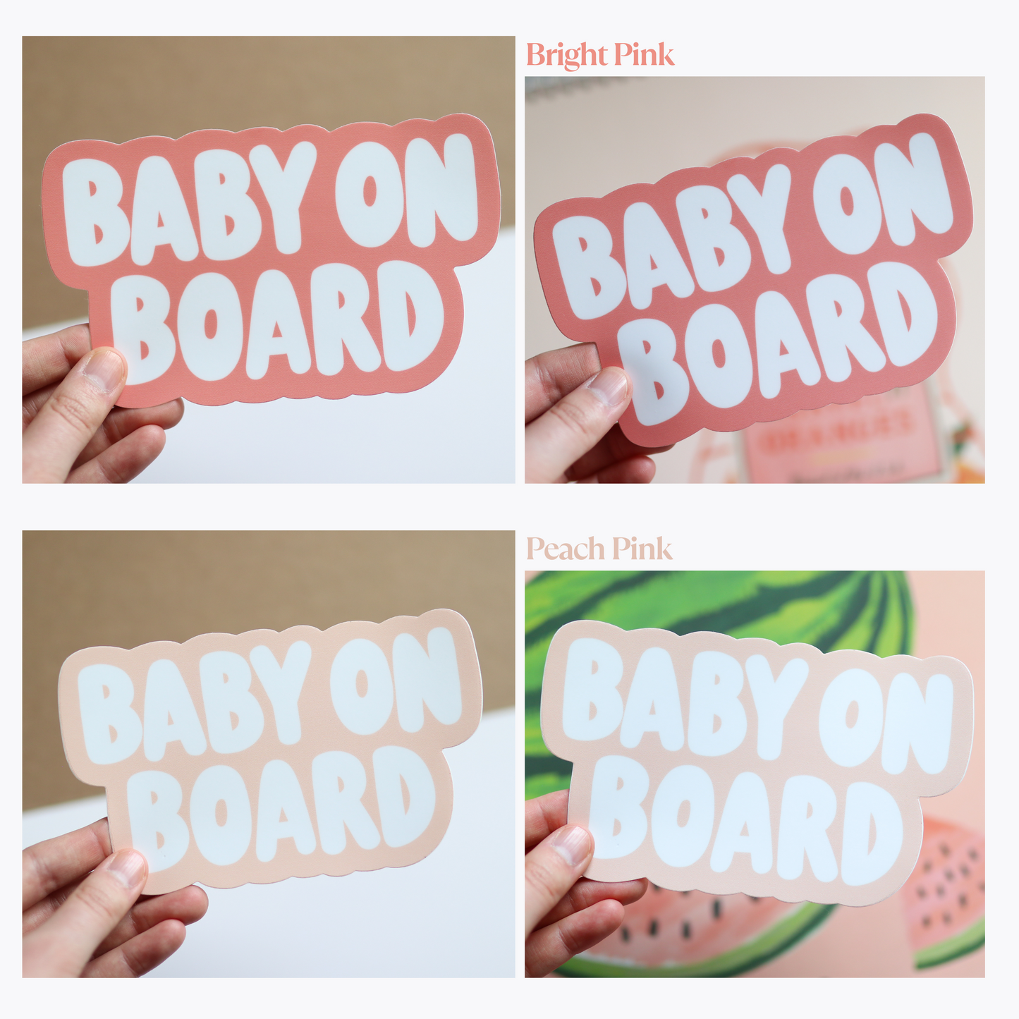 Aesthetic Baby on Board Bumper Sticker