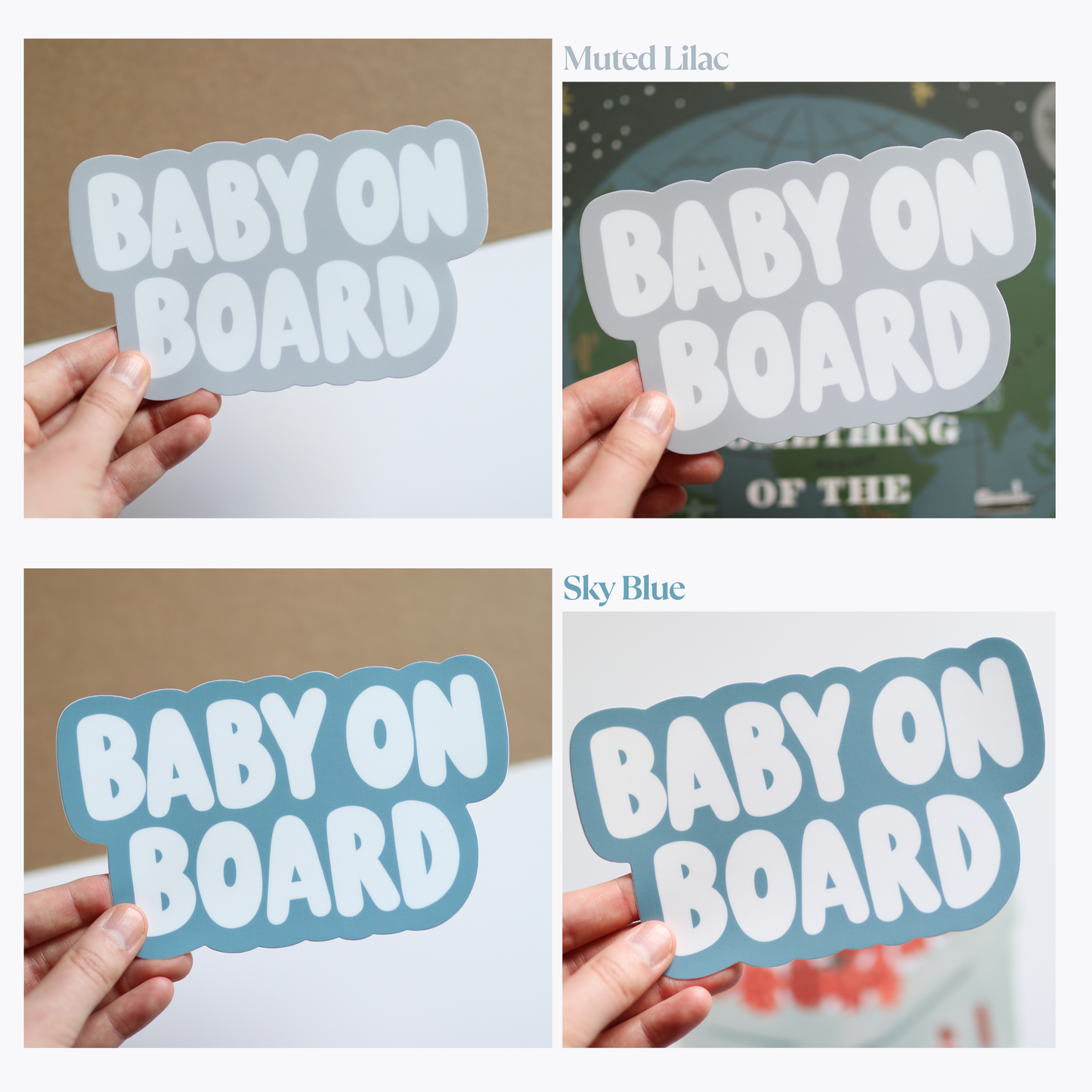 Aesthetic Baby on Board Bumper Sticker