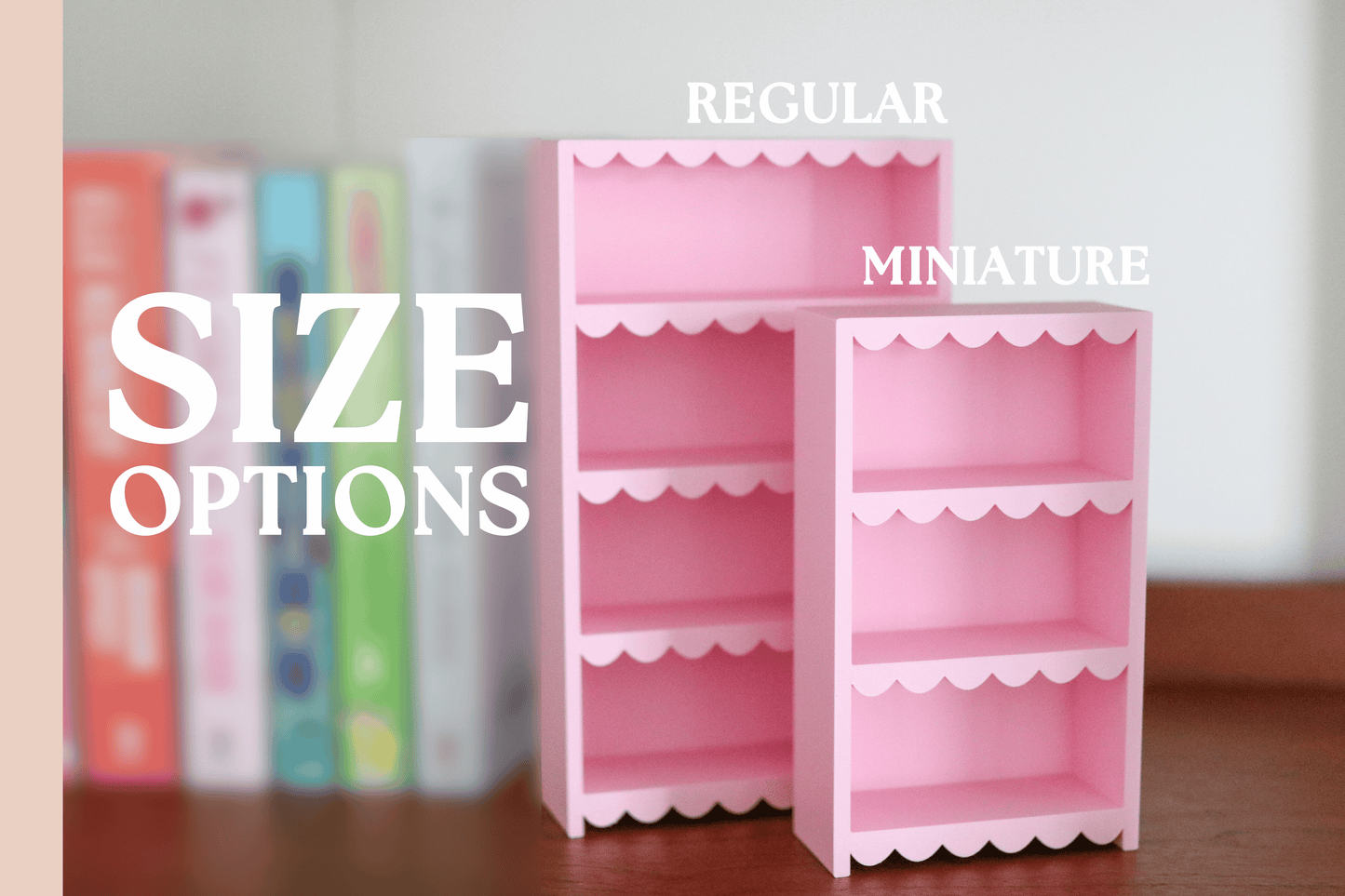 Mini Scalloped Bookshelf