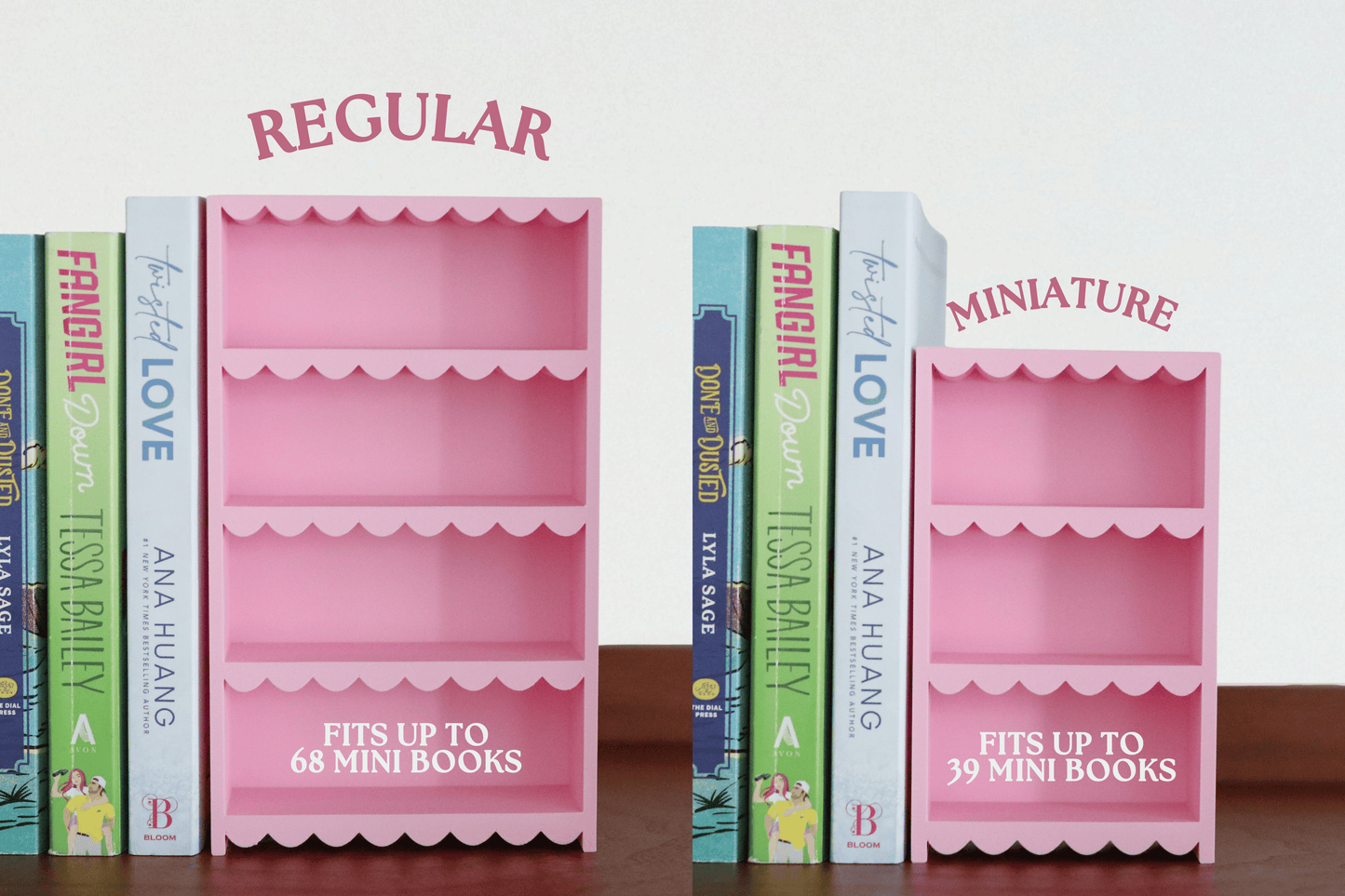 Mini Scalloped Bookshelf