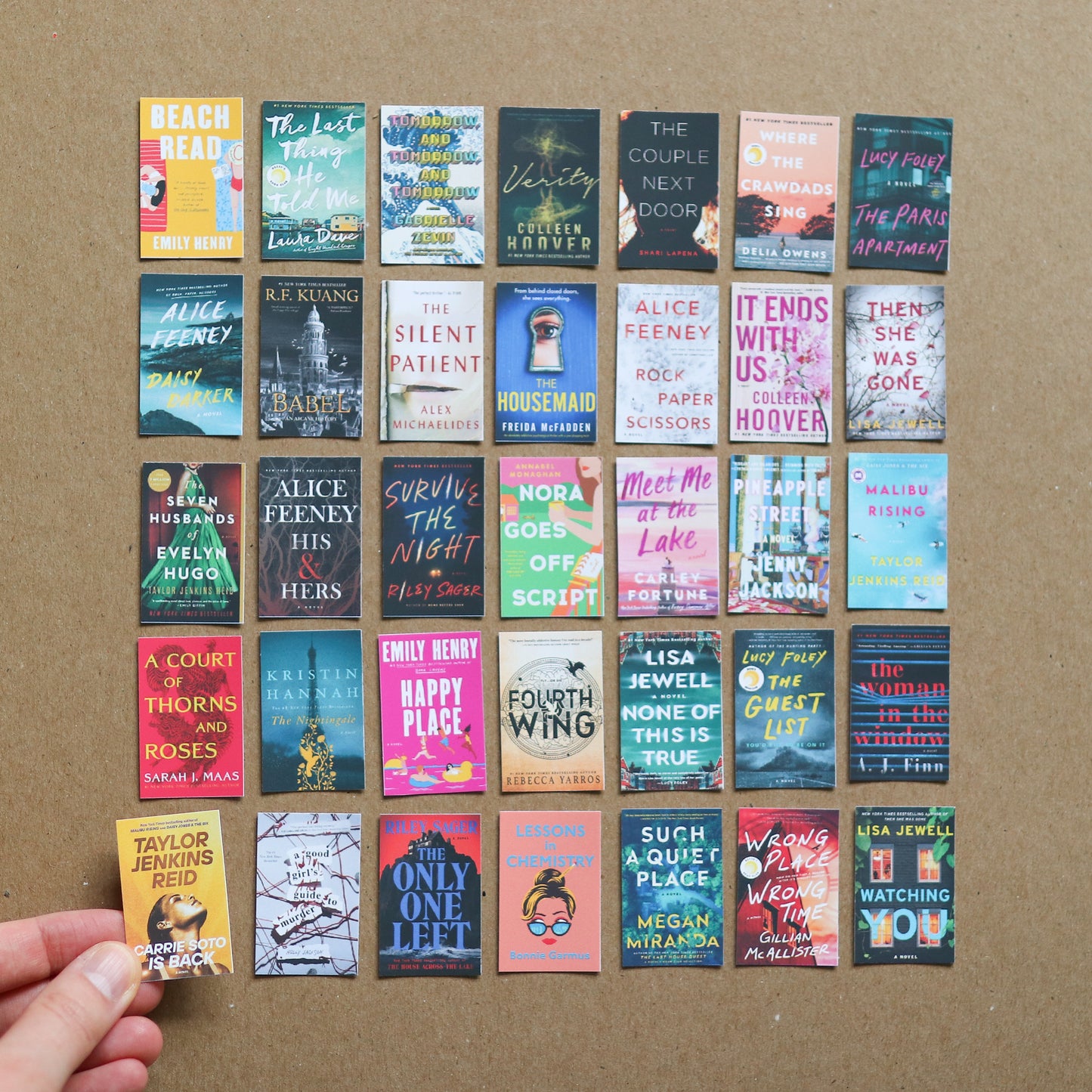 Custom Mini Book Cover Stickers