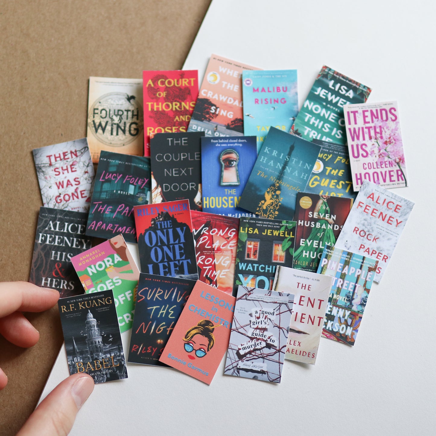 Custom Mini Book Cover Stickers