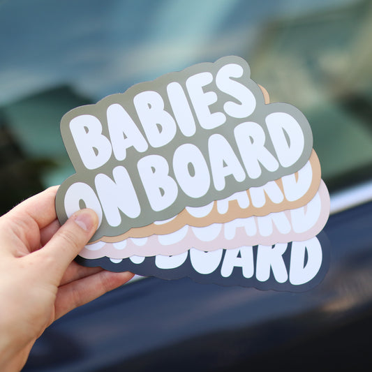 Babies on Board Car Magnet