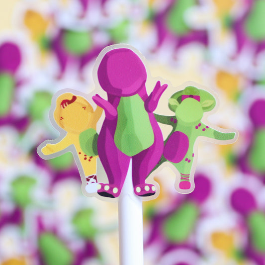 Barney Clear Sticker