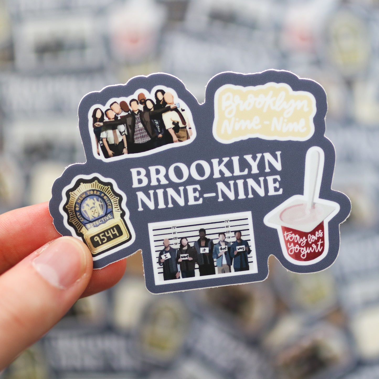 Detective TV Show Waterproof Sticker