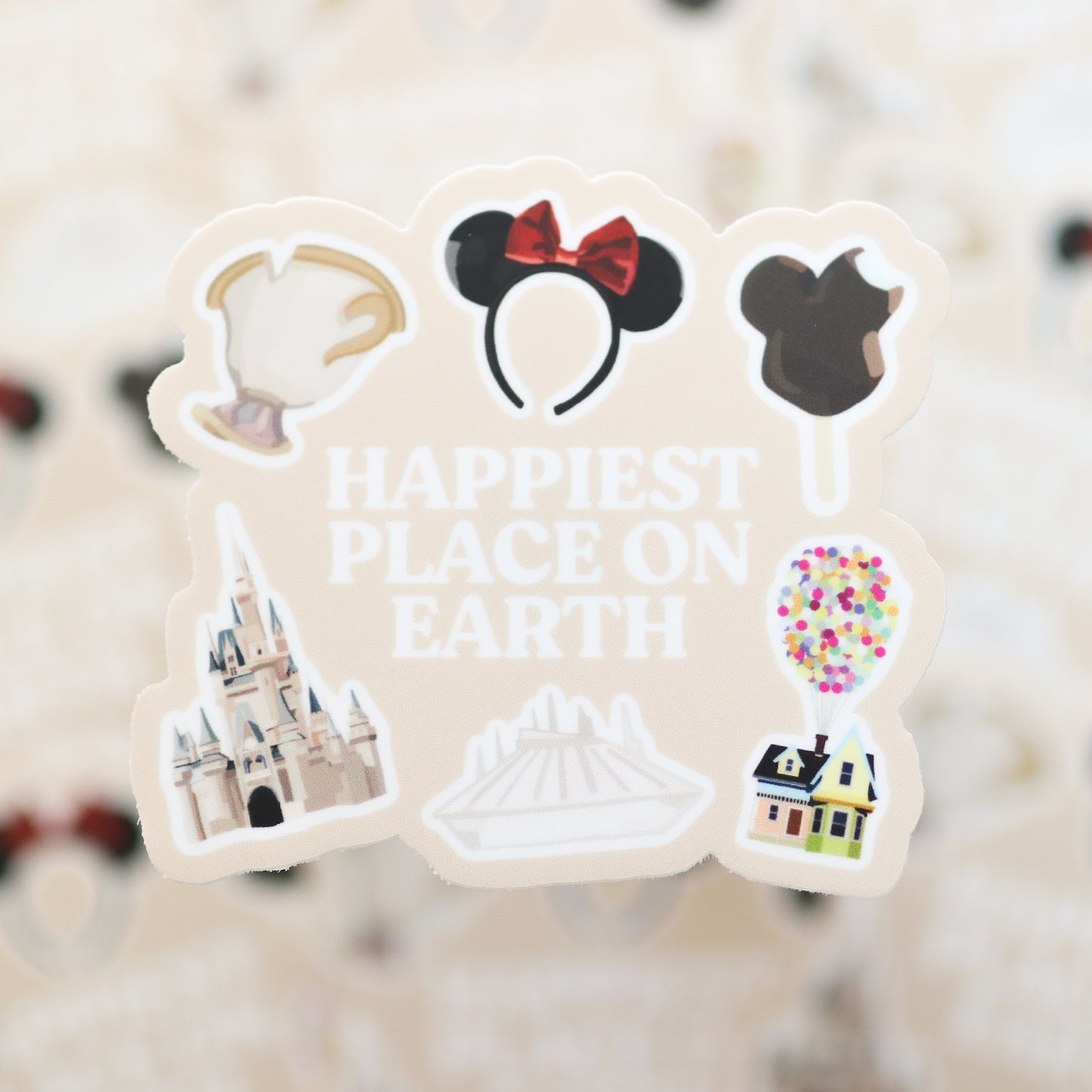 Happiest Place on Earth Waterproof Sticker