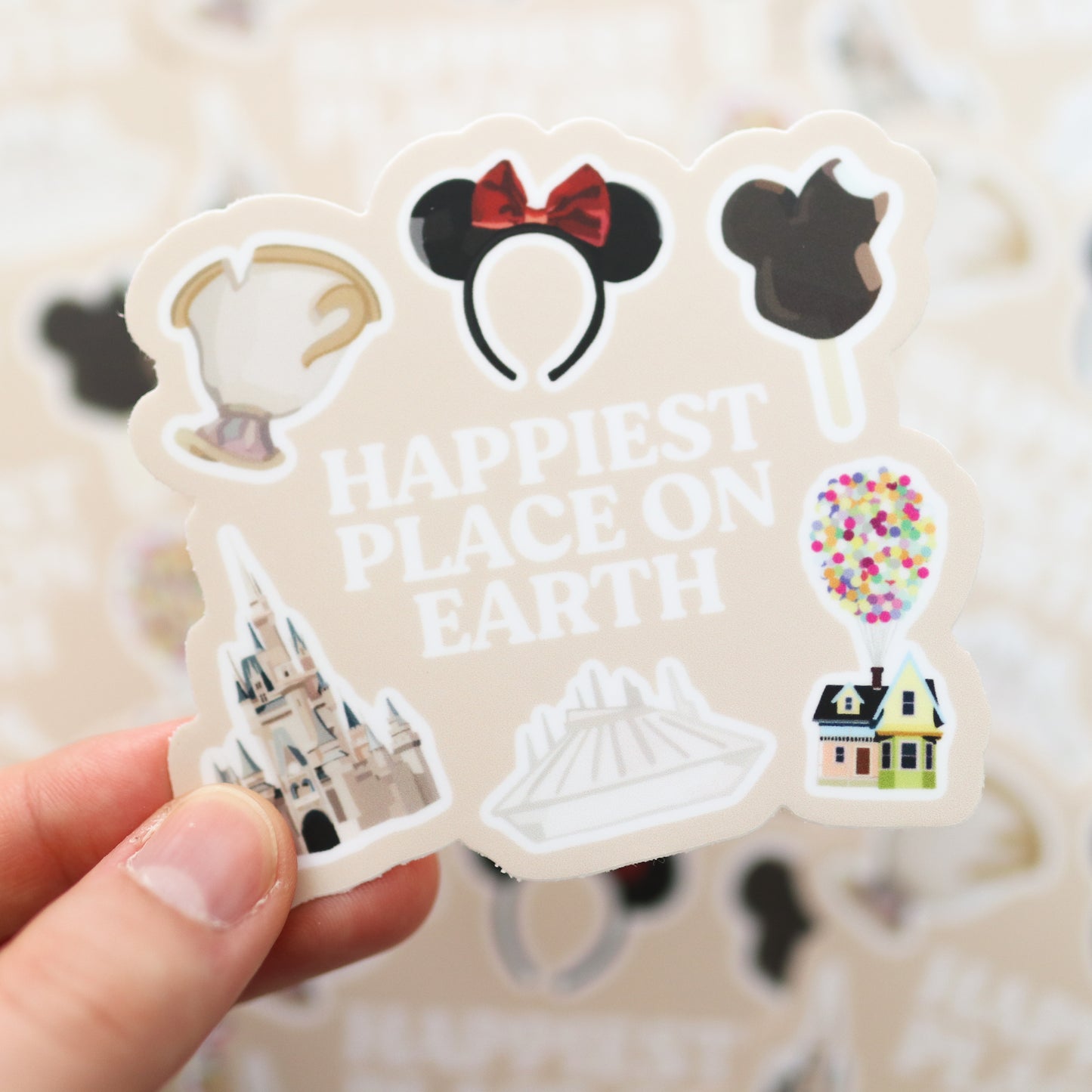 Happiest Place on Earth Waterproof Sticker