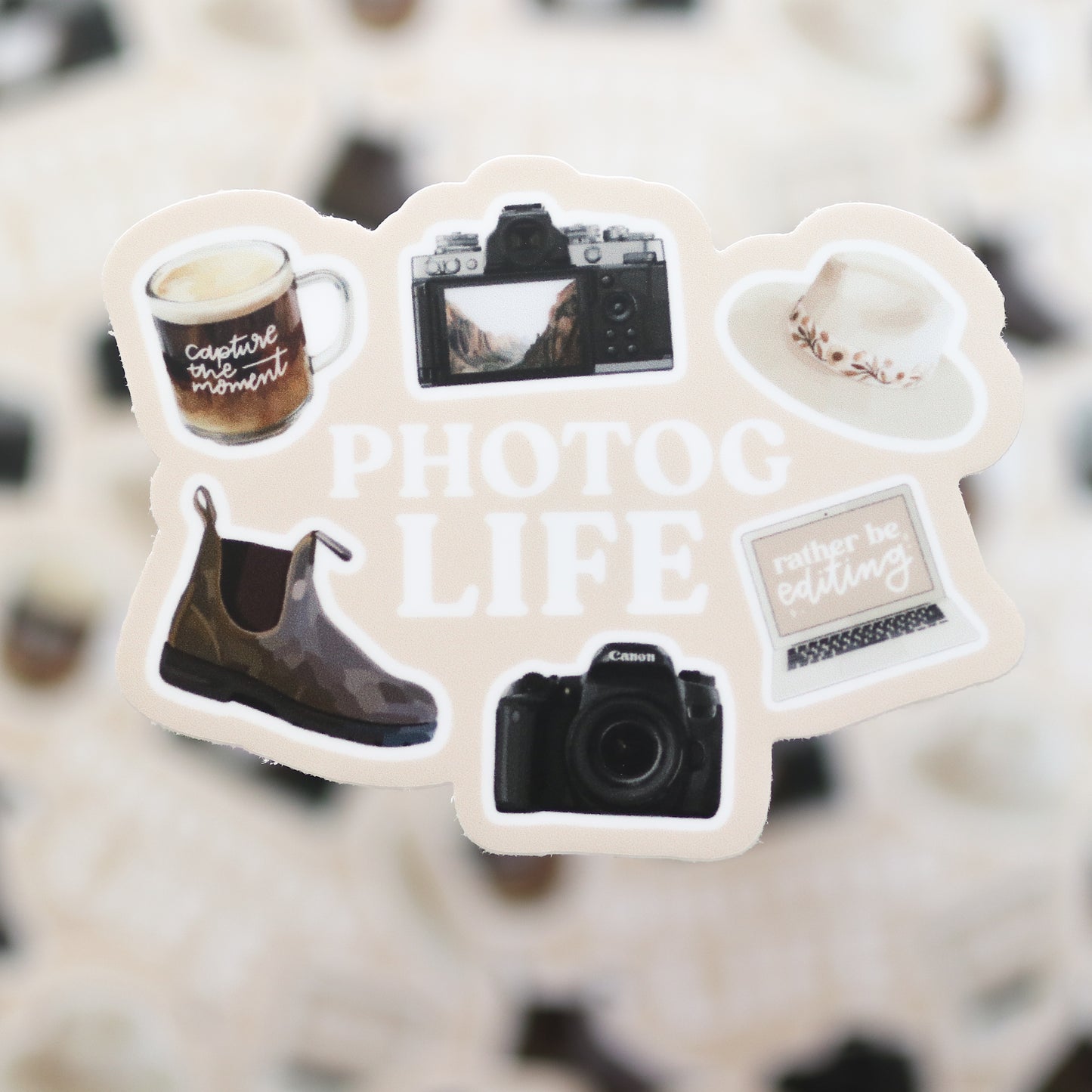 Photographer Life Waterproof Sticker