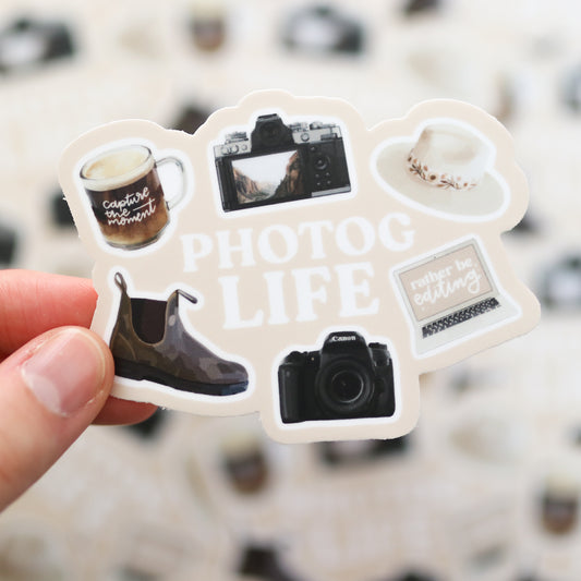 Photographer Life Waterproof Sticker