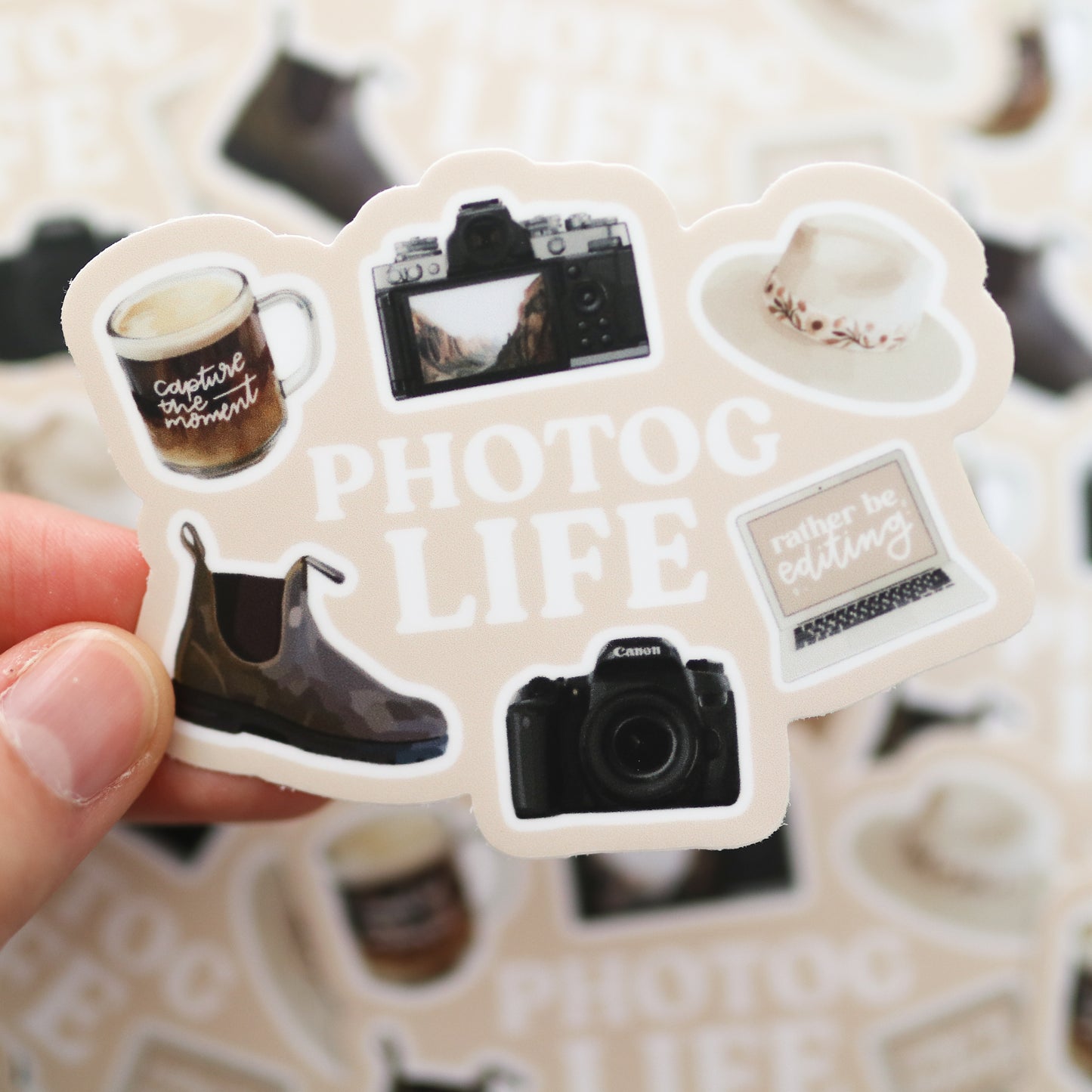 Photographer Life Waterproof Sticker