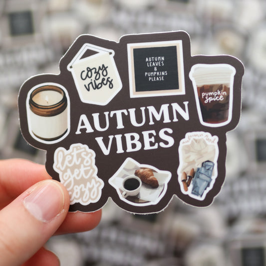 Autumn Vibes Waterproof Sticker