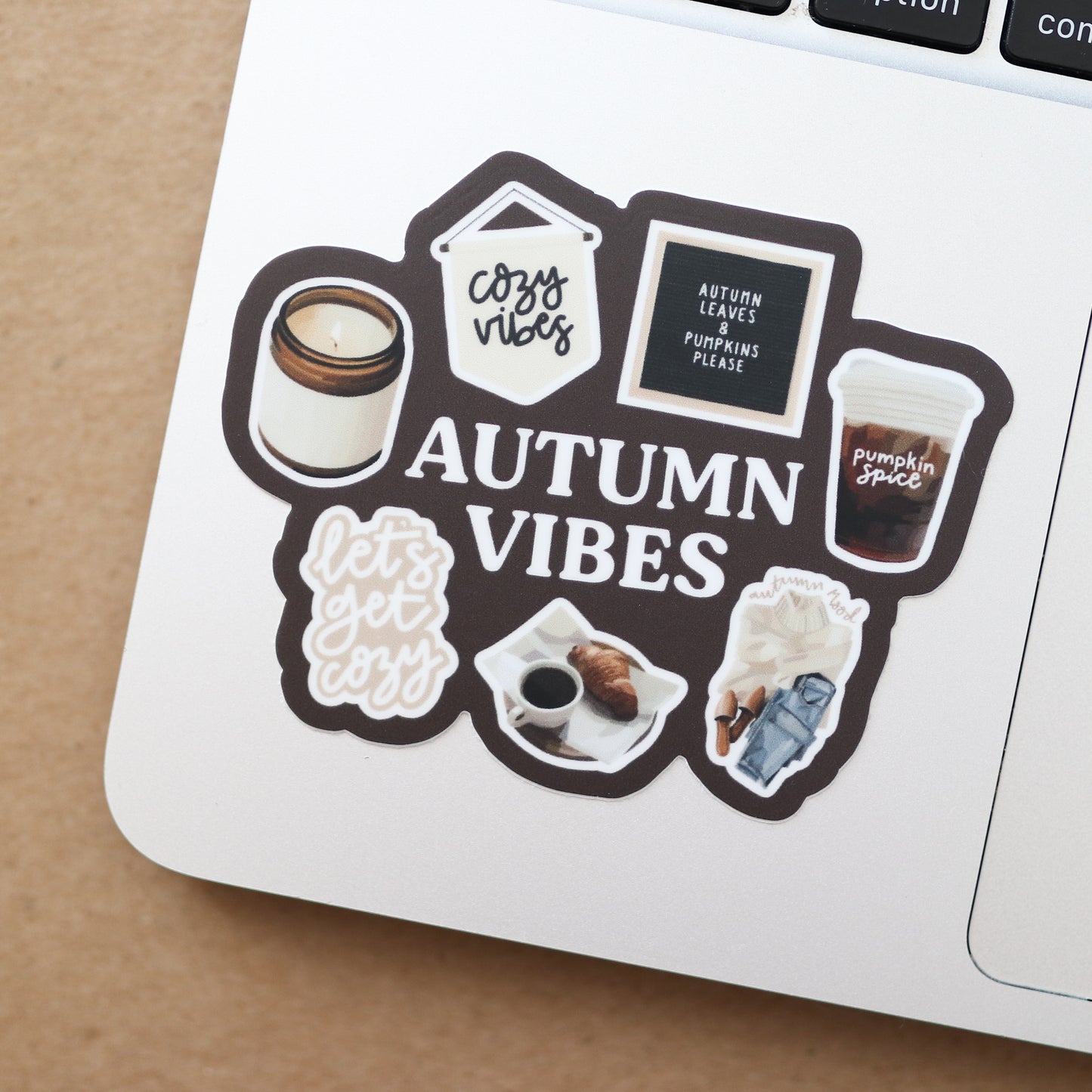 Autumn Vibes Waterproof Sticker