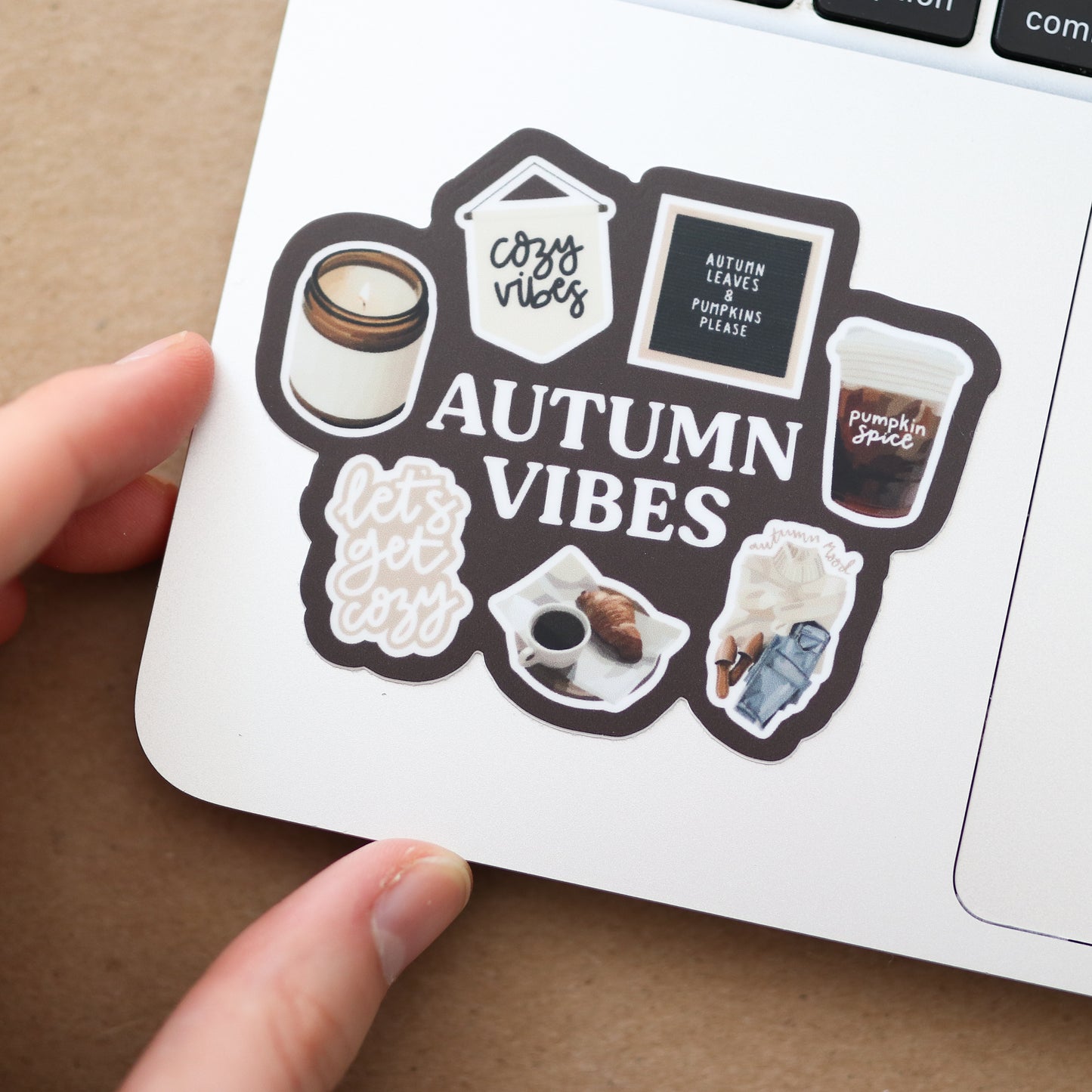 Autumn Vibes Waterproof Sticker