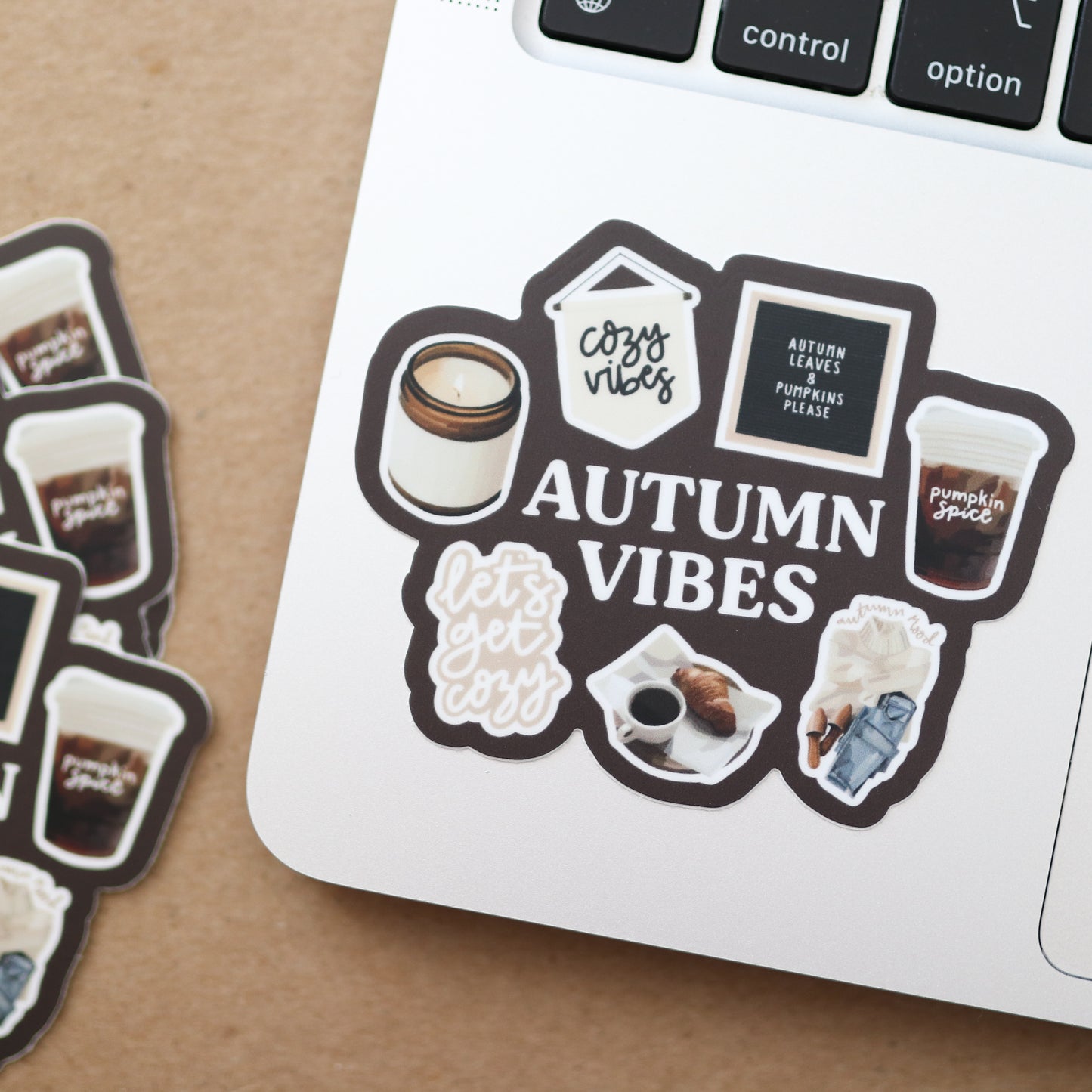 Autumn Vibes Waterproof Sticker