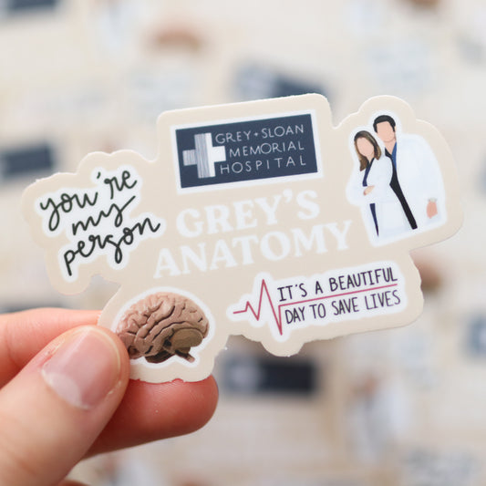 Medical TV Show Waterproof Sticker