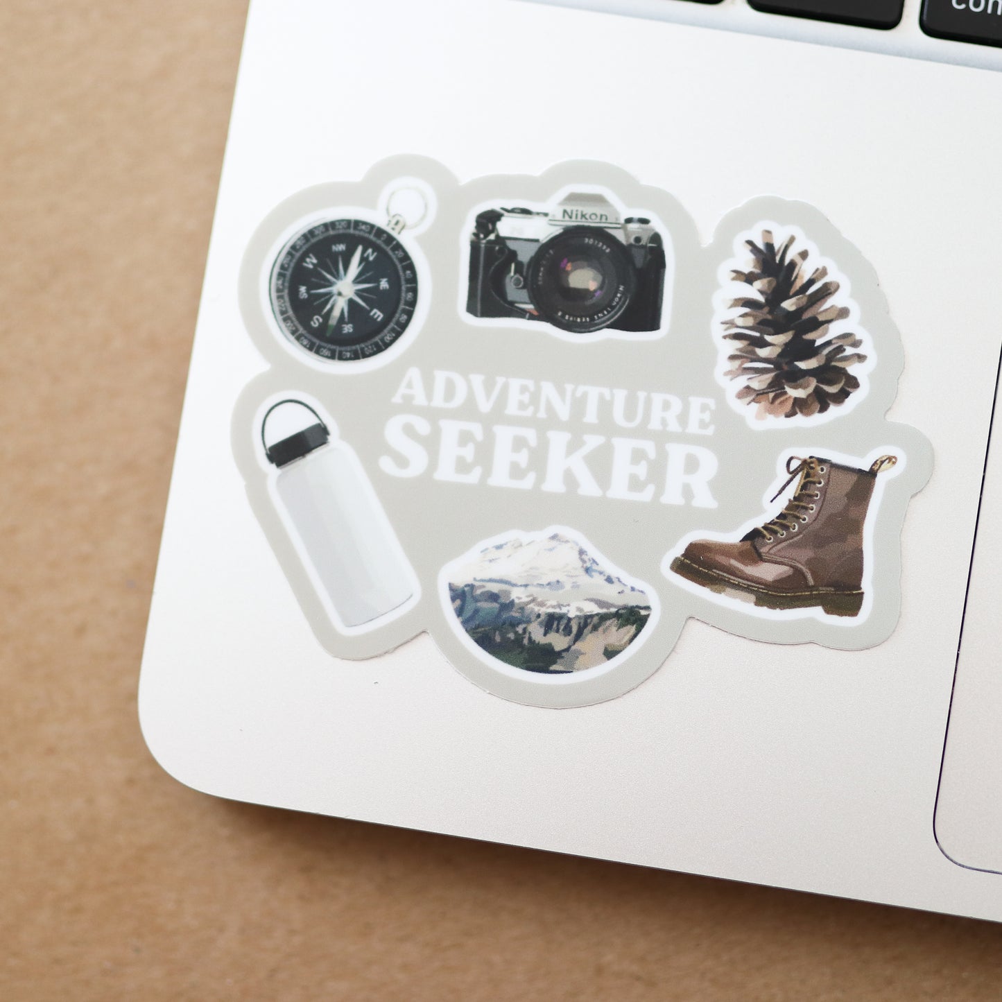 Adventure Seeker Waterproof Sticker