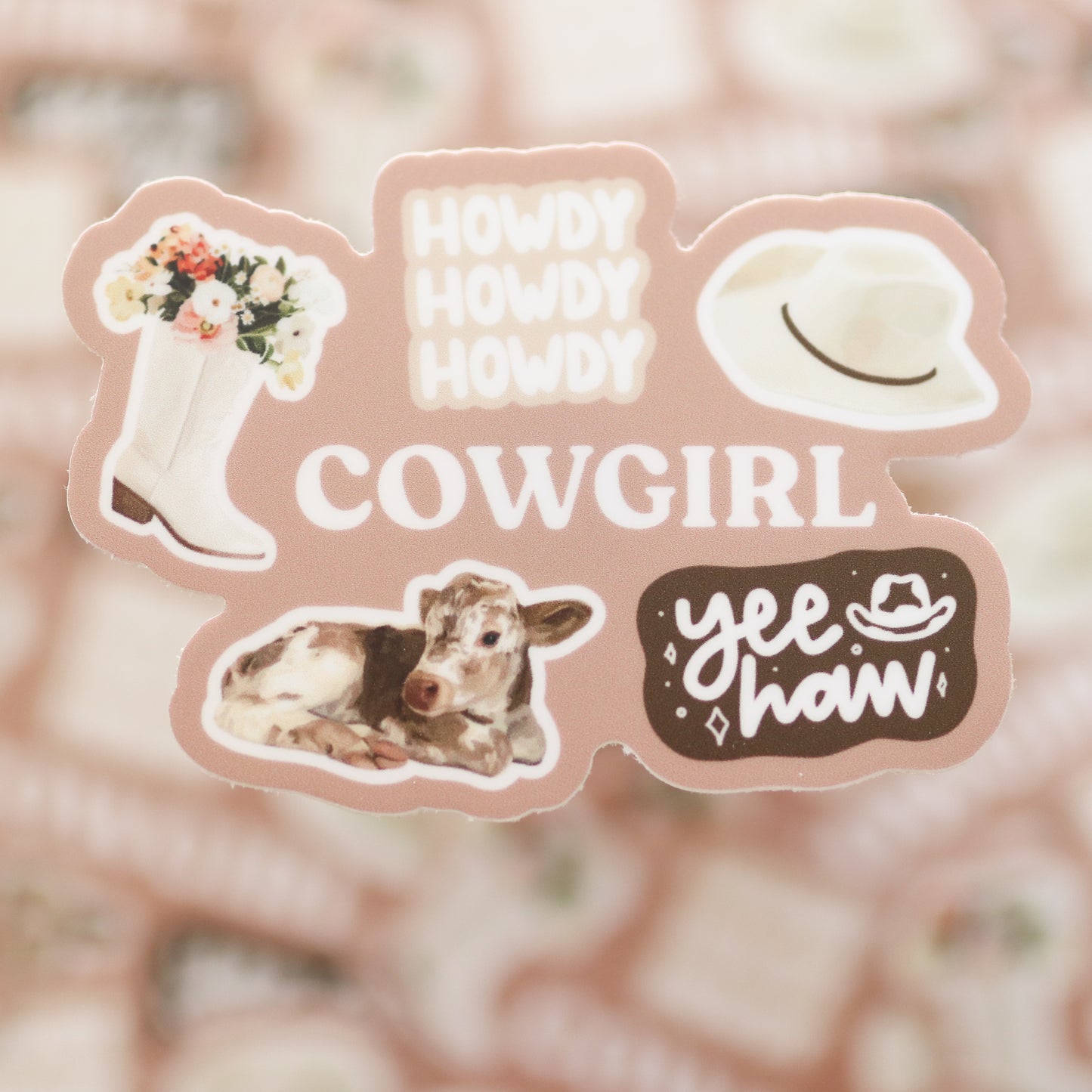 Cowgirl Waterproof Sticker