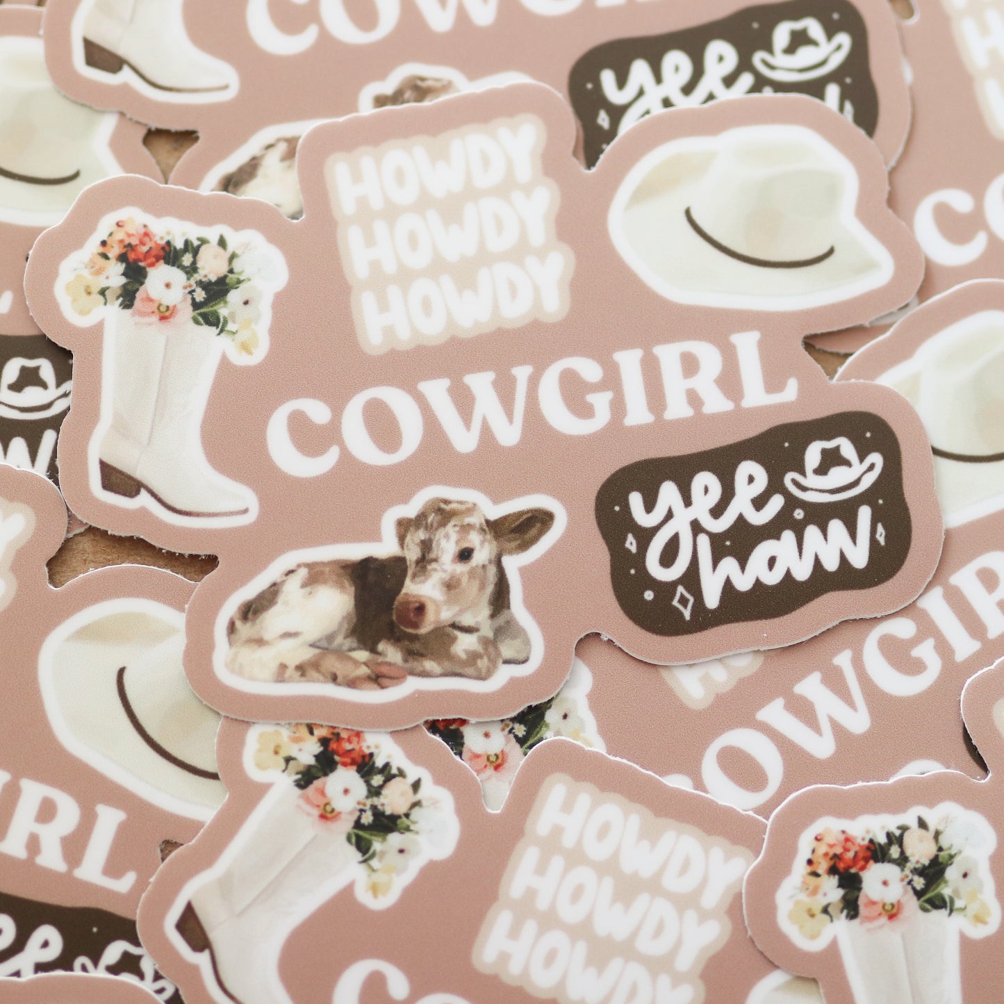 Cowgirl Waterproof Sticker