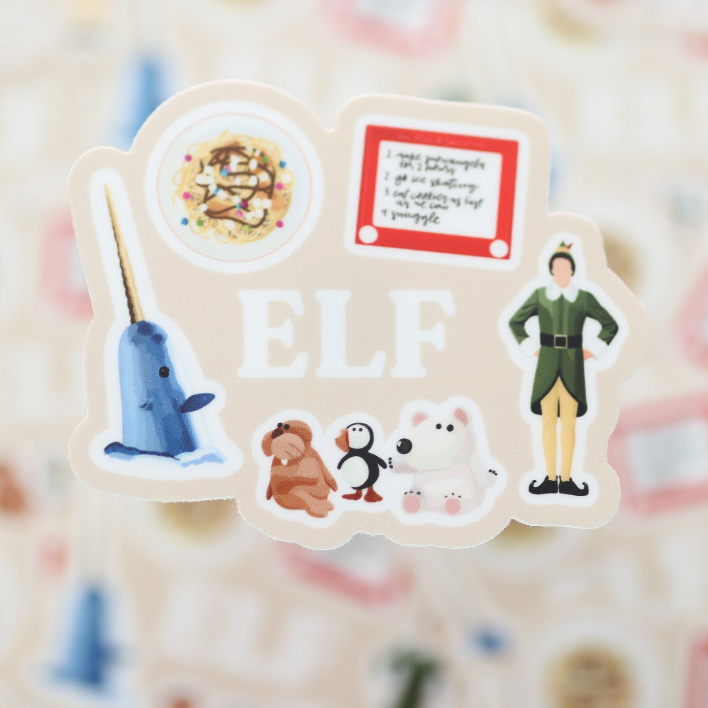 Christmas Movie Waterproof Sticker