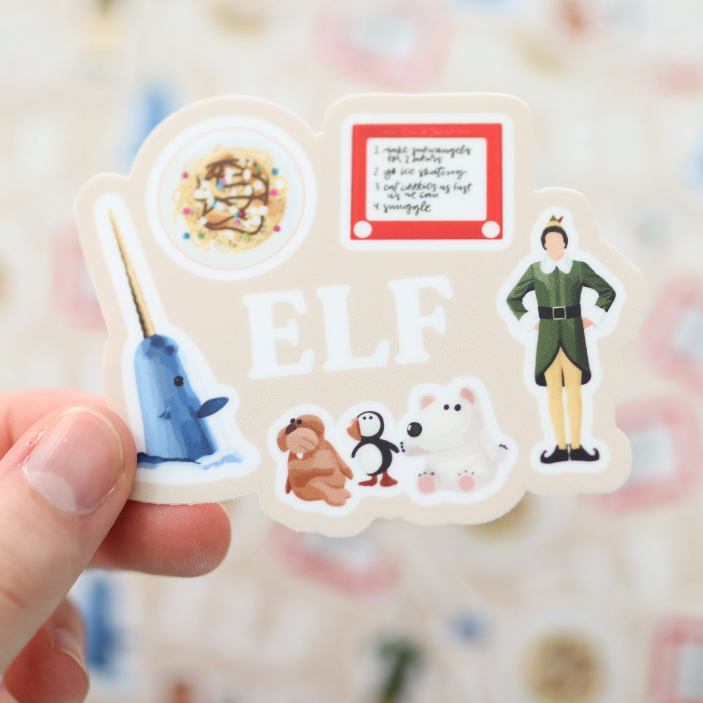 Christmas Movie Waterproof Sticker