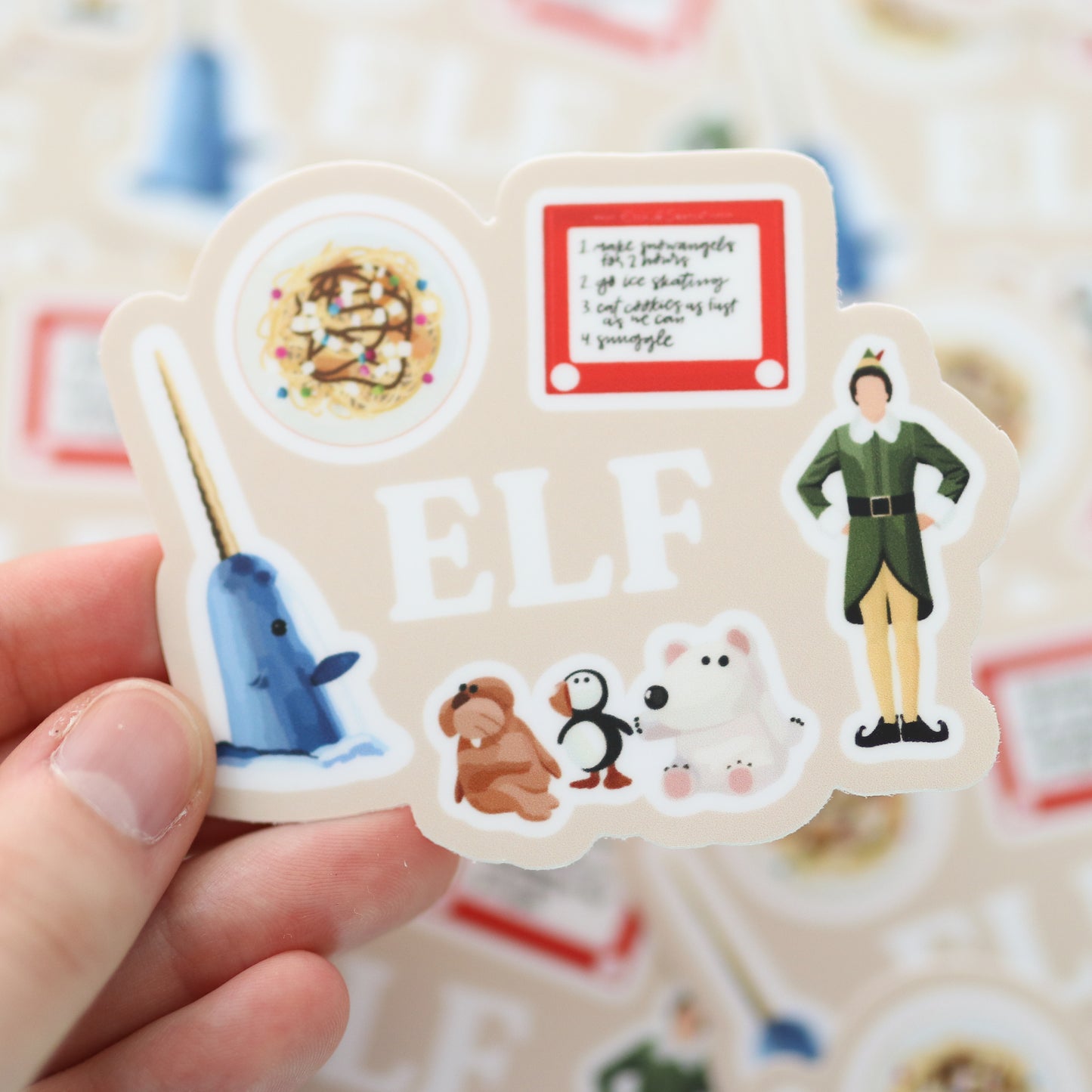 Christmas Movie Waterproof Sticker