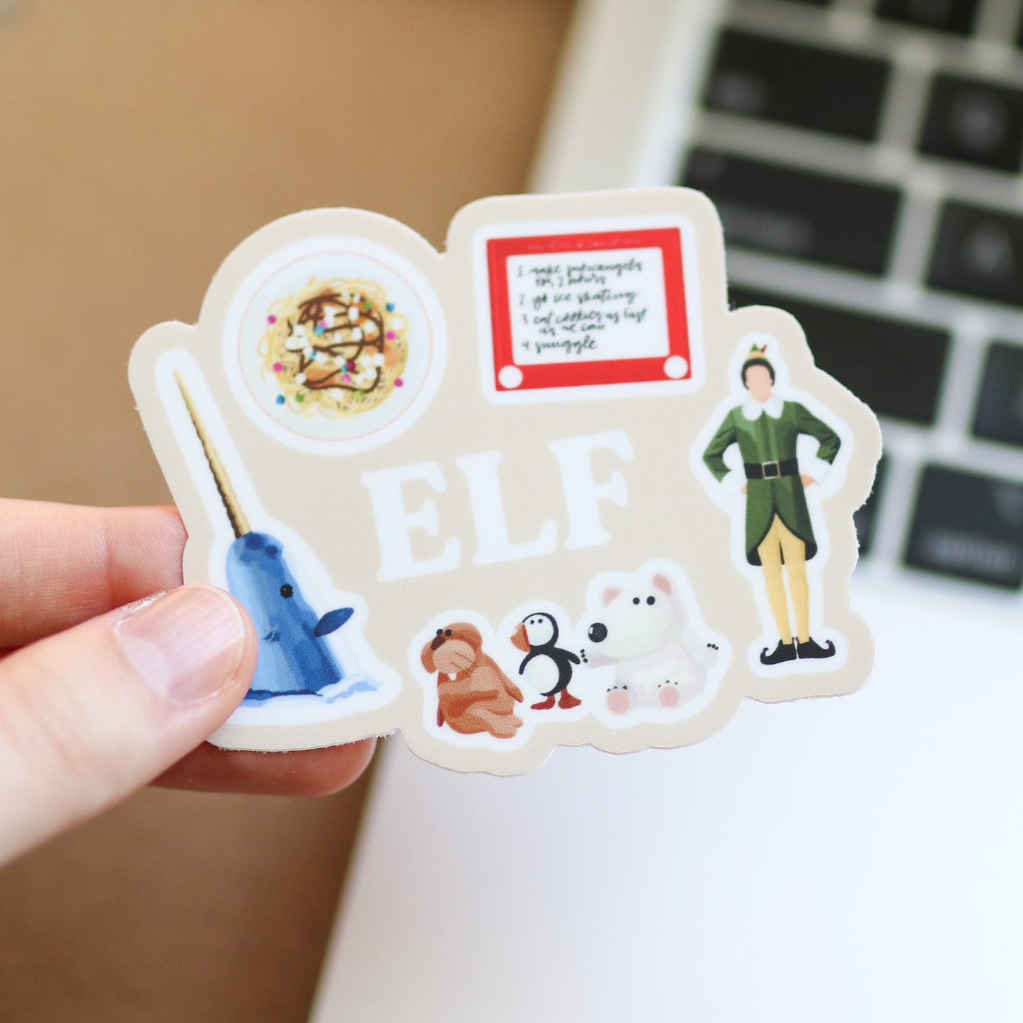 Christmas Movie Waterproof Sticker