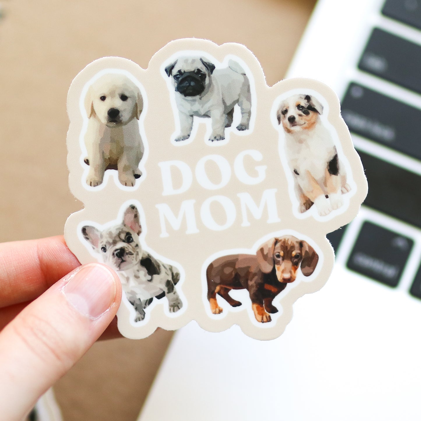 Dog Mom Waterproof Sticker