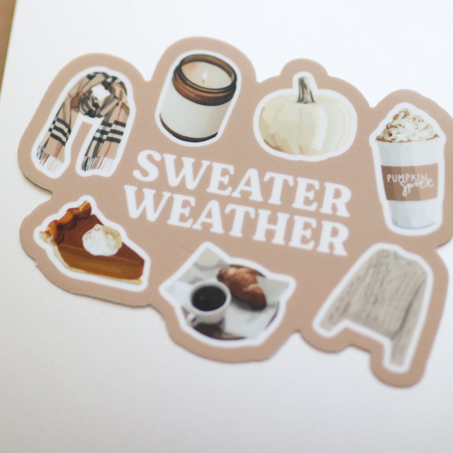 Sweater Weather Waterproof Sticker