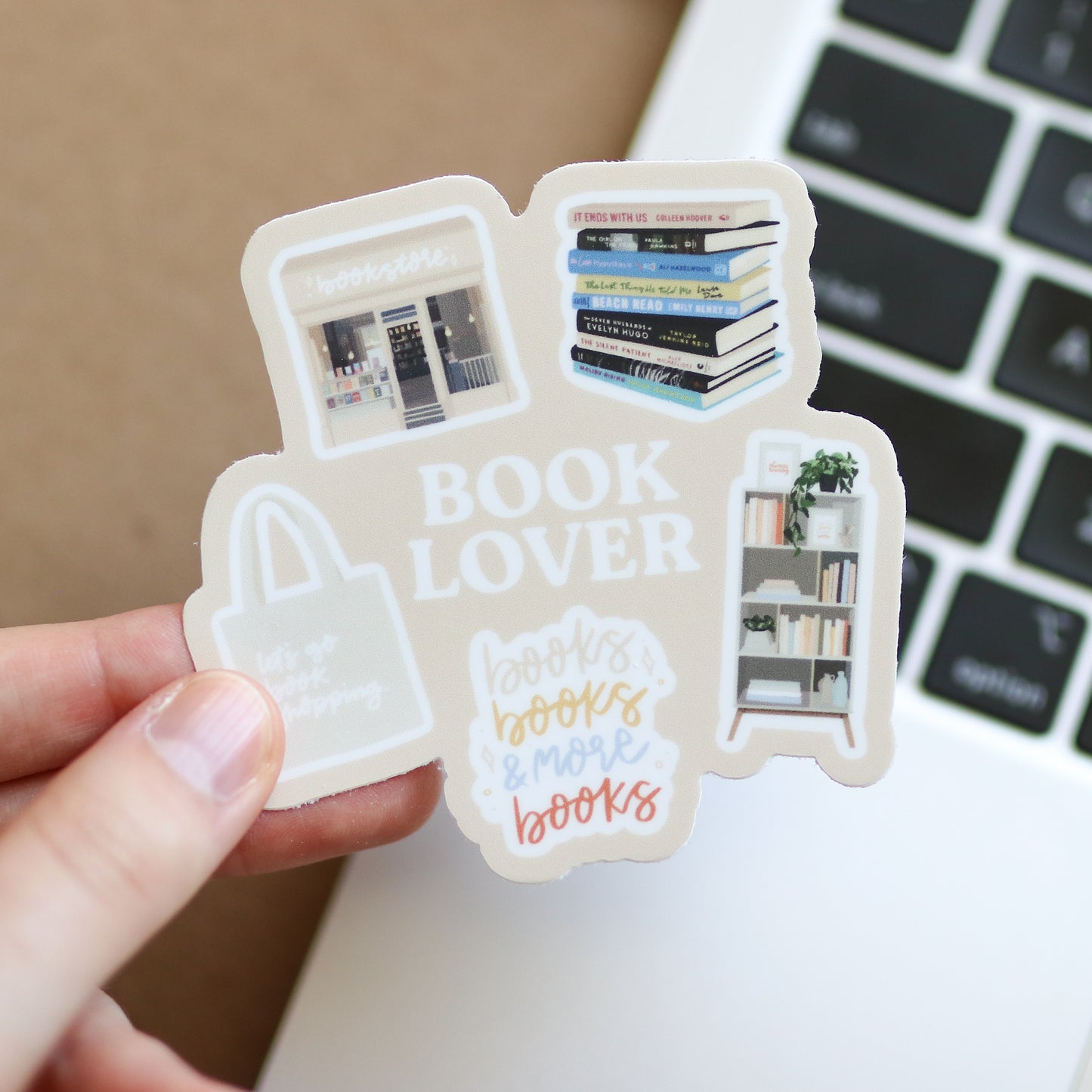 Book Lover Waterproof Sticker