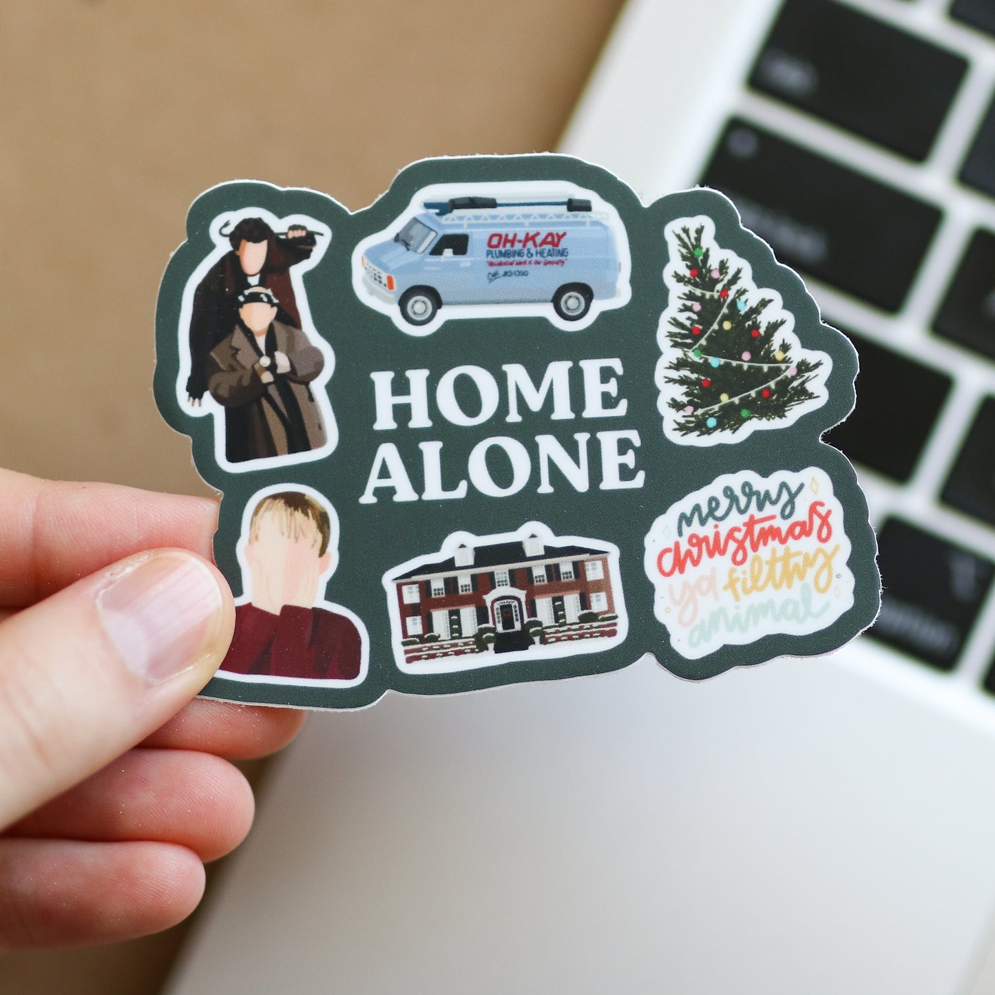 Christmas Movie Waterproof Sticker