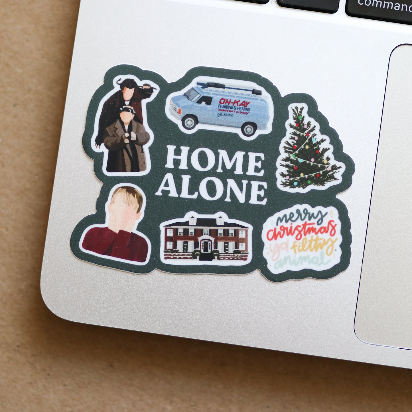 Christmas Movie Waterproof Sticker