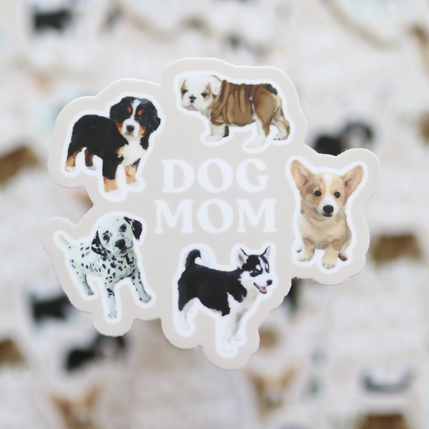 Dog Mom Waterproof Sticker