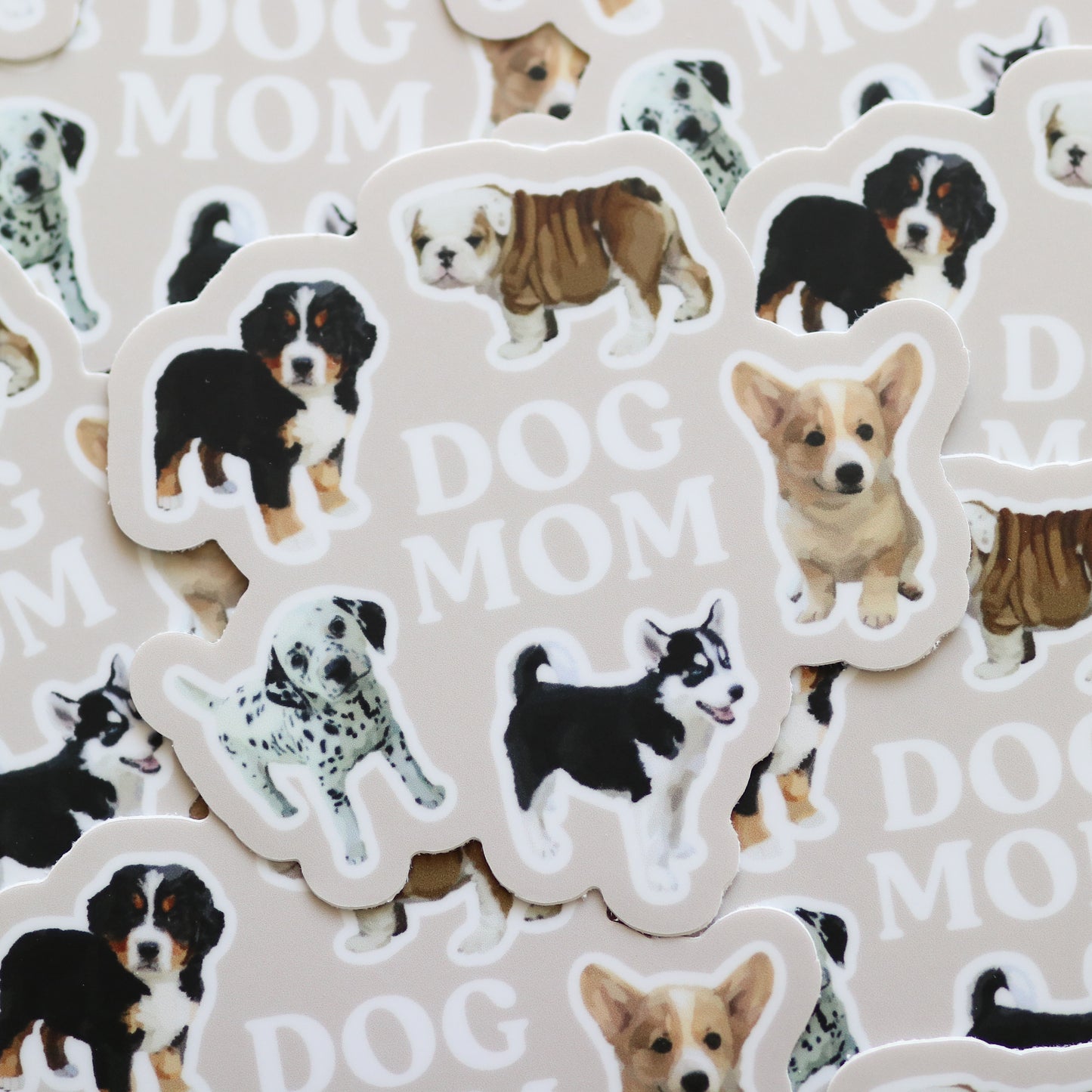 Dog Mom Waterproof Sticker