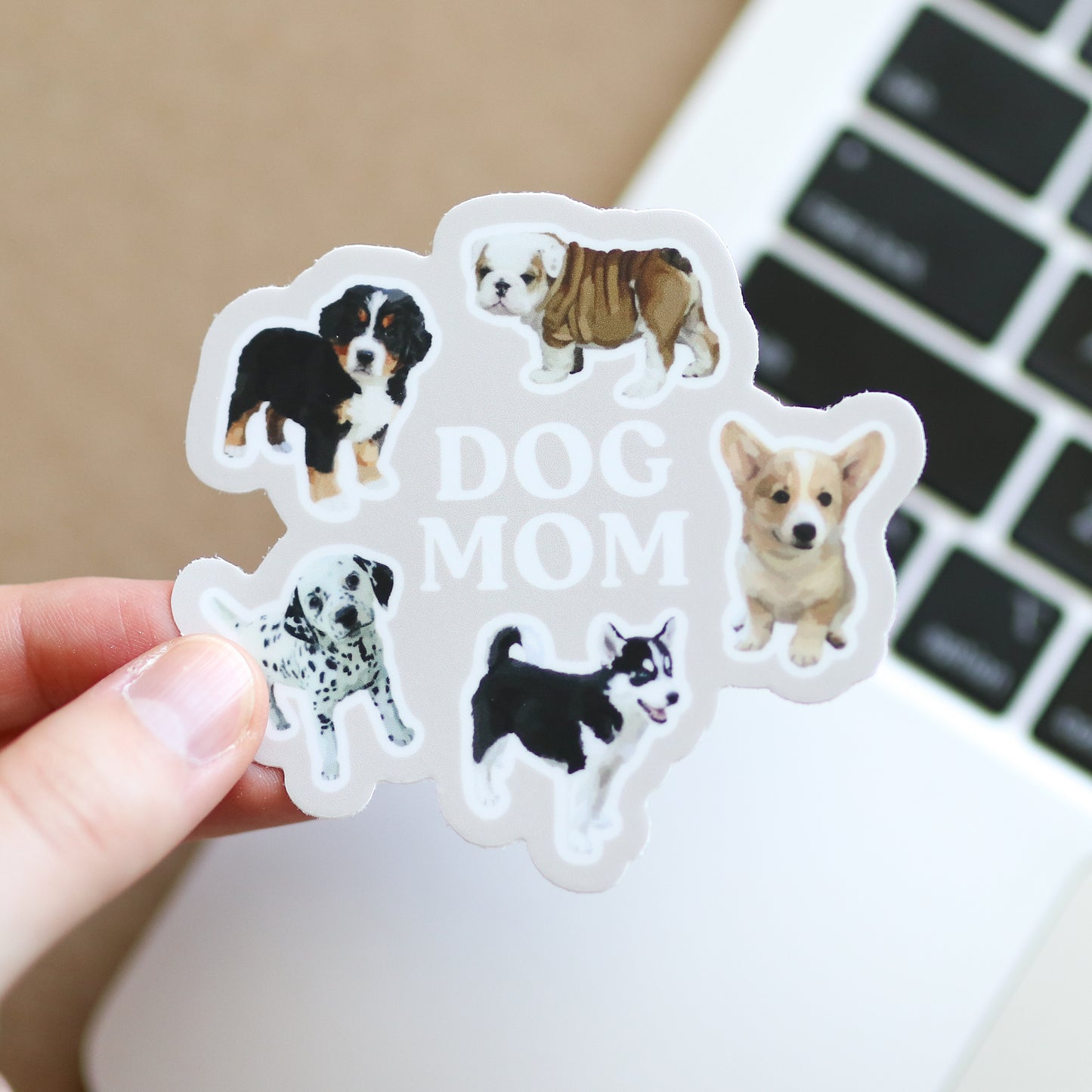 Dog Mom Waterproof Sticker