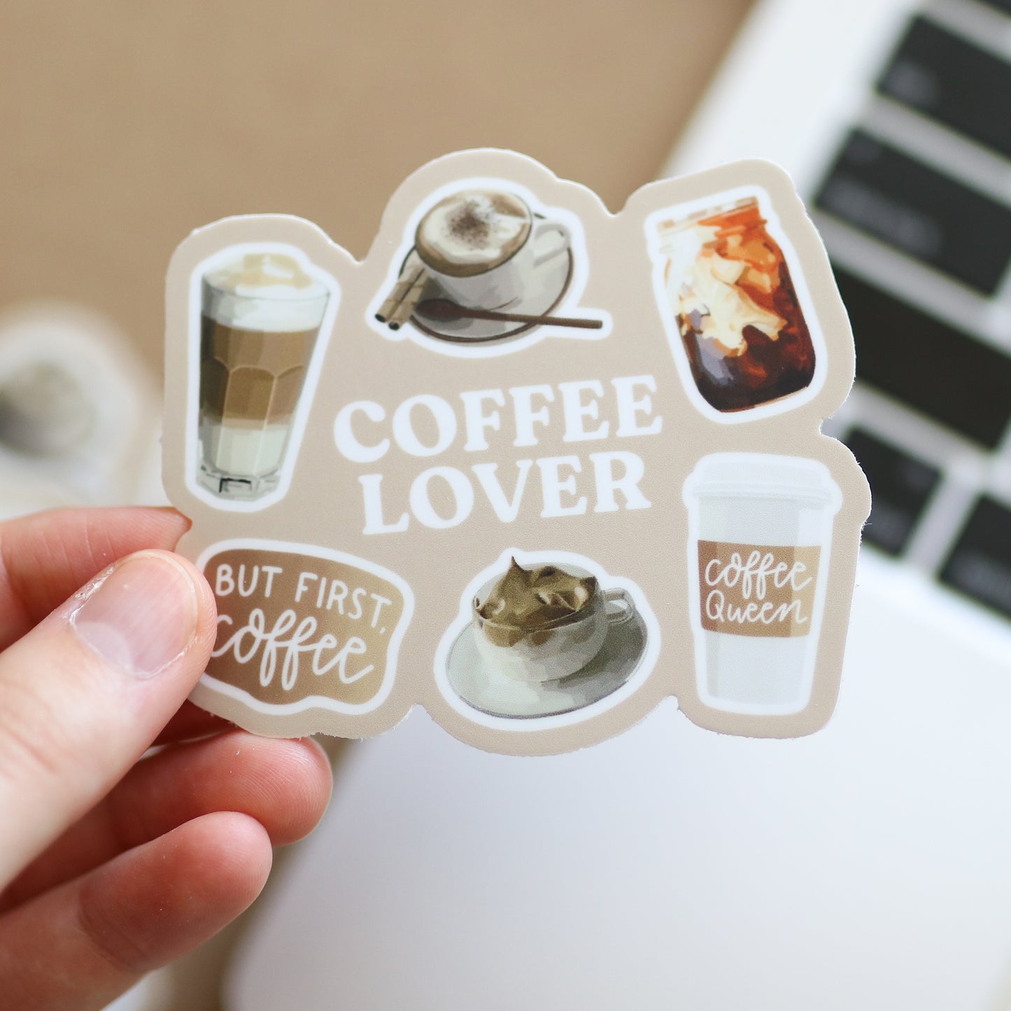 Coffee Lover Waterproof Sticker