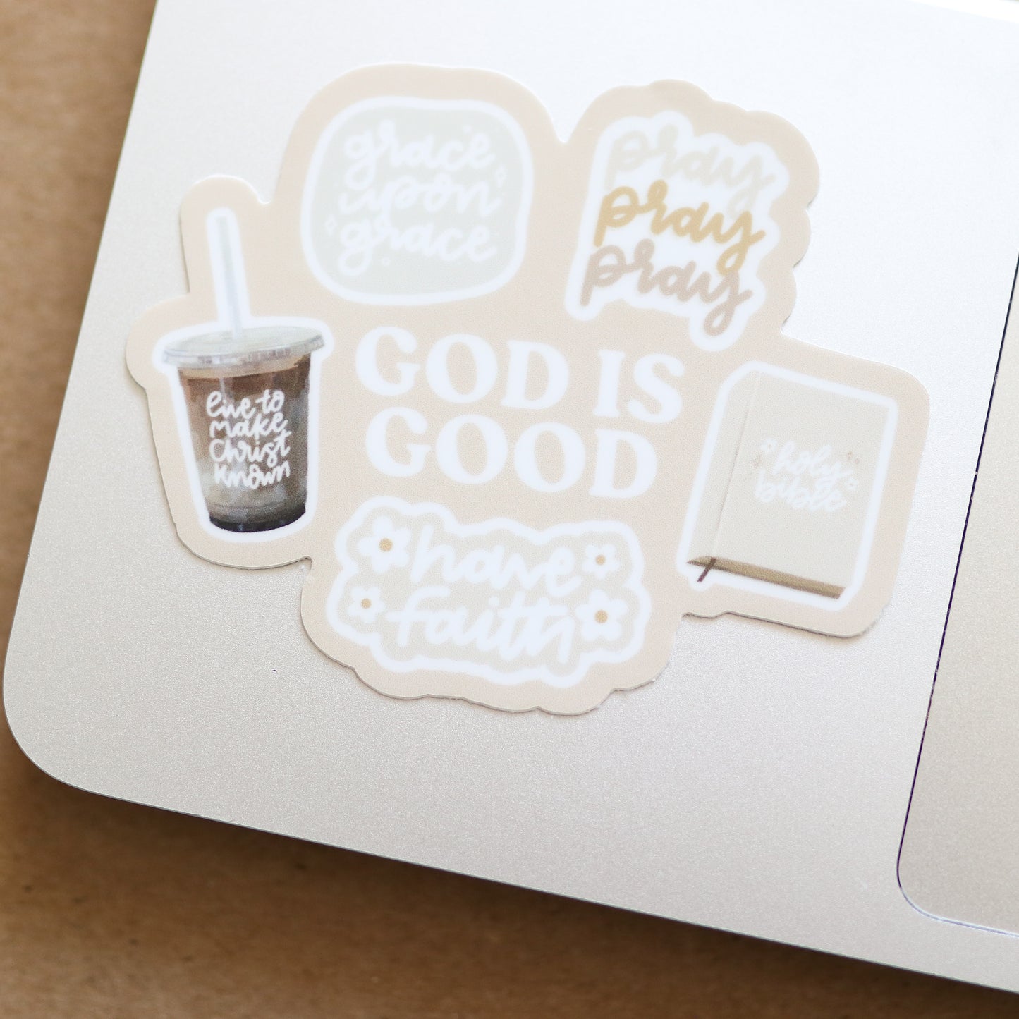 God is Good Waterproof Sticker