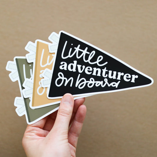 Little Adventurer on Board Bumper Sticker