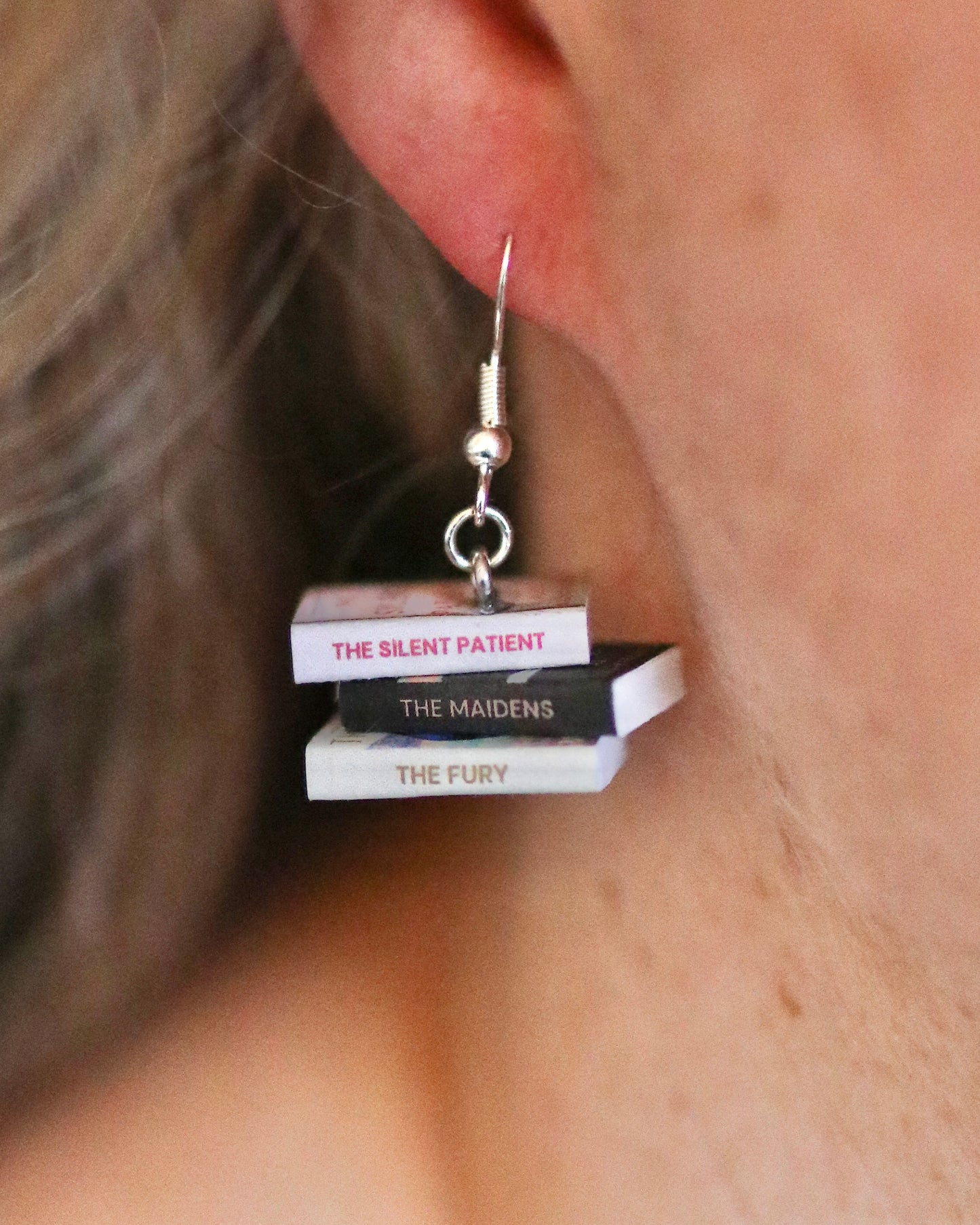 Alex Michaelides Bookish Earrings
