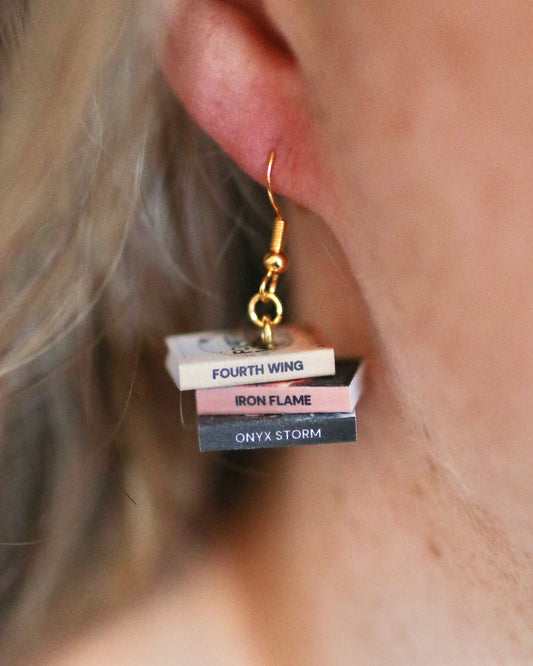 Fourth Wing Bookish Earrings