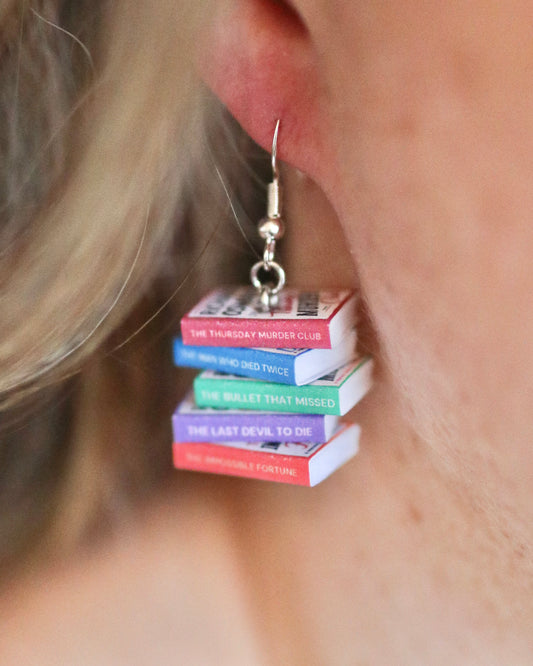Richard Osman Bookish Earrings