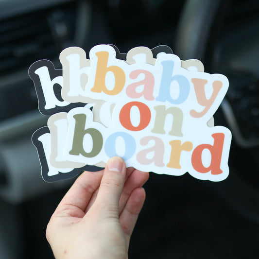 Baby on Board Bumper Sticker