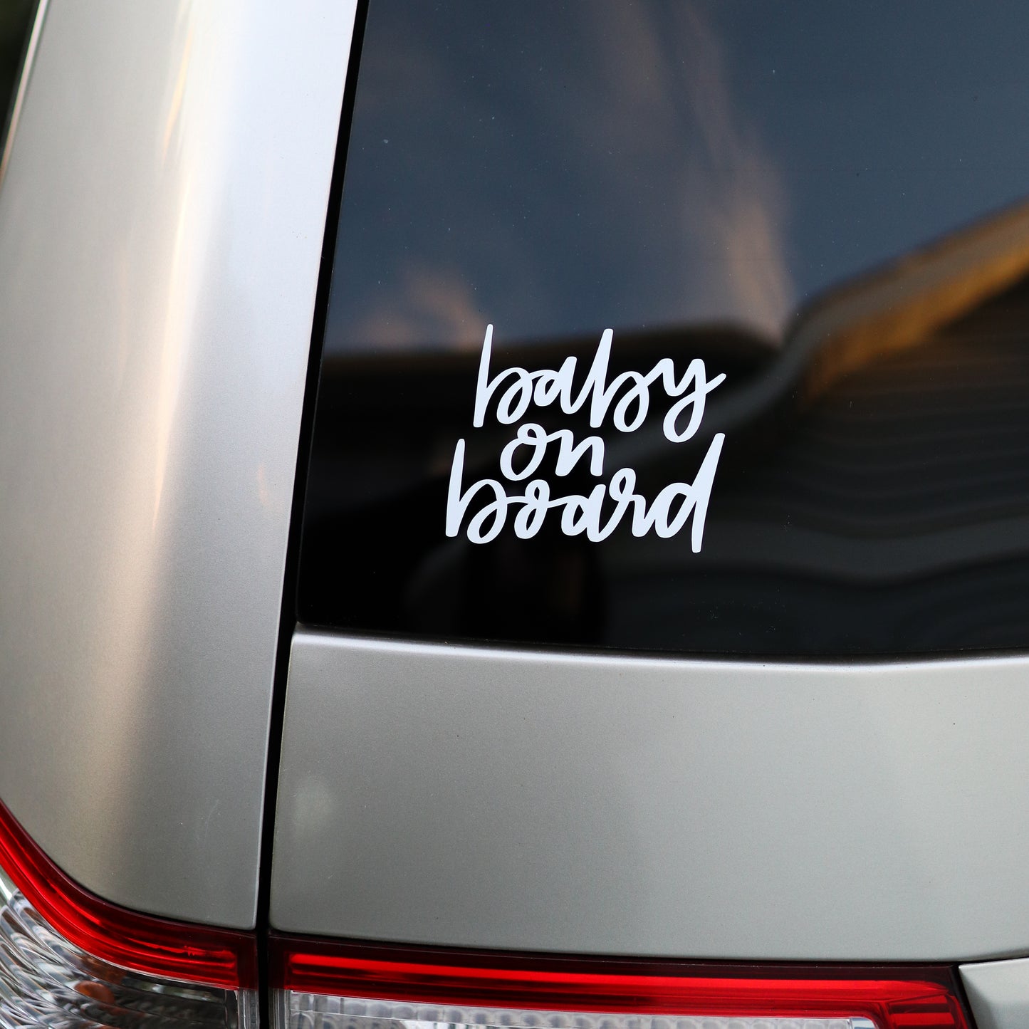 Baby on Board Handwritten Car Decal