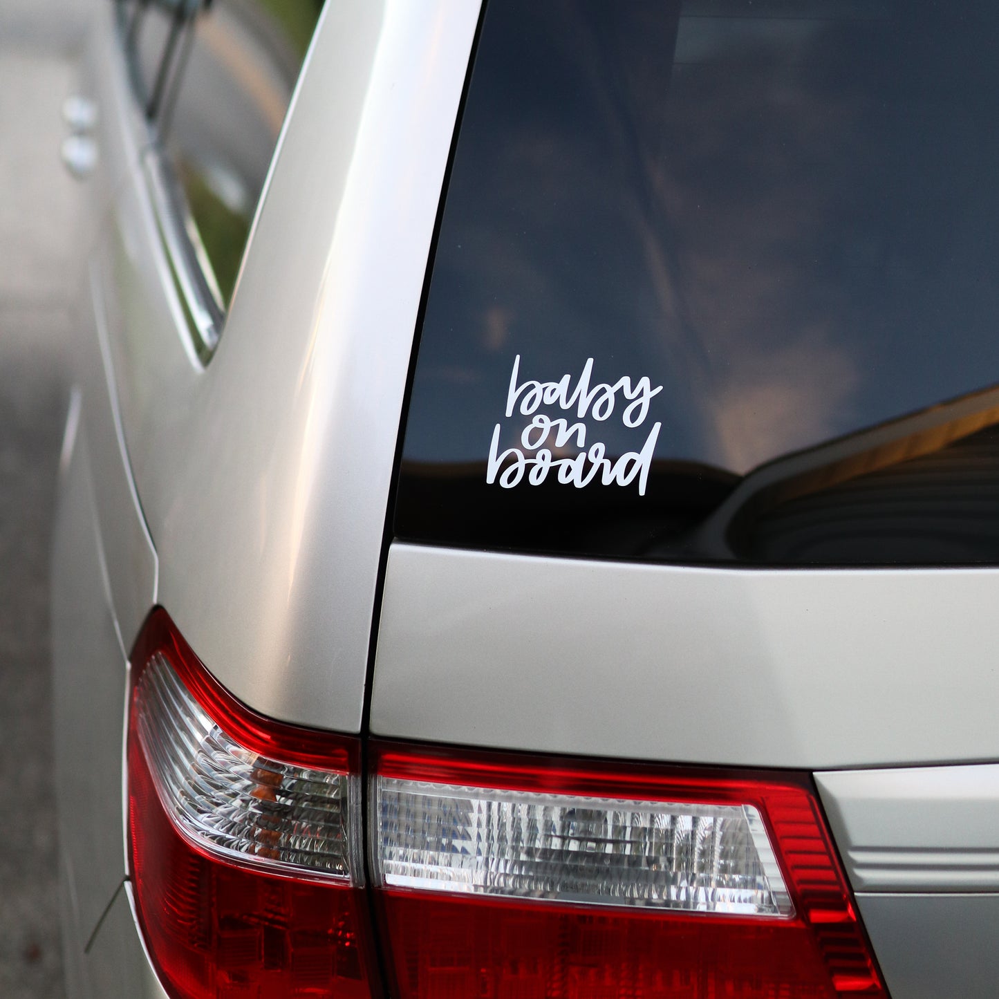 Baby on Board Handwritten Car Decal