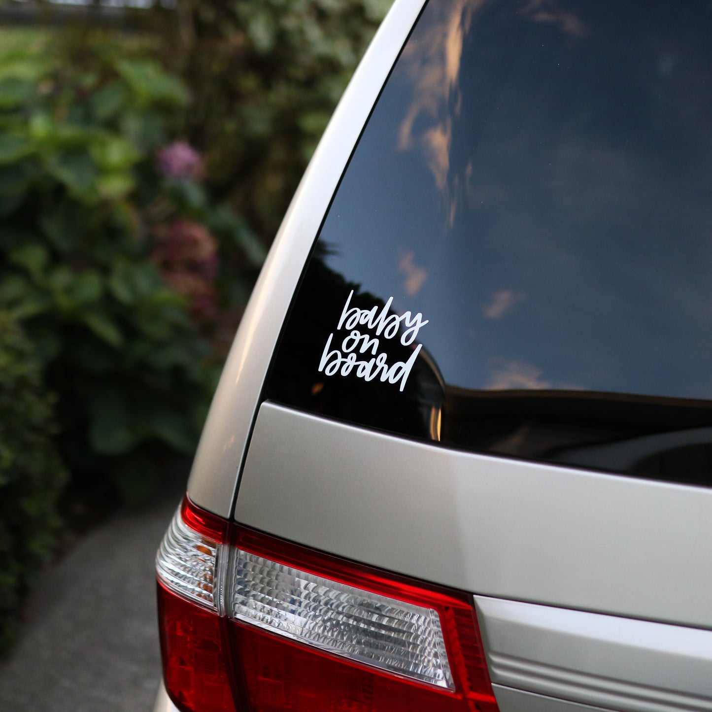 Baby on Board Handwritten Car Decal