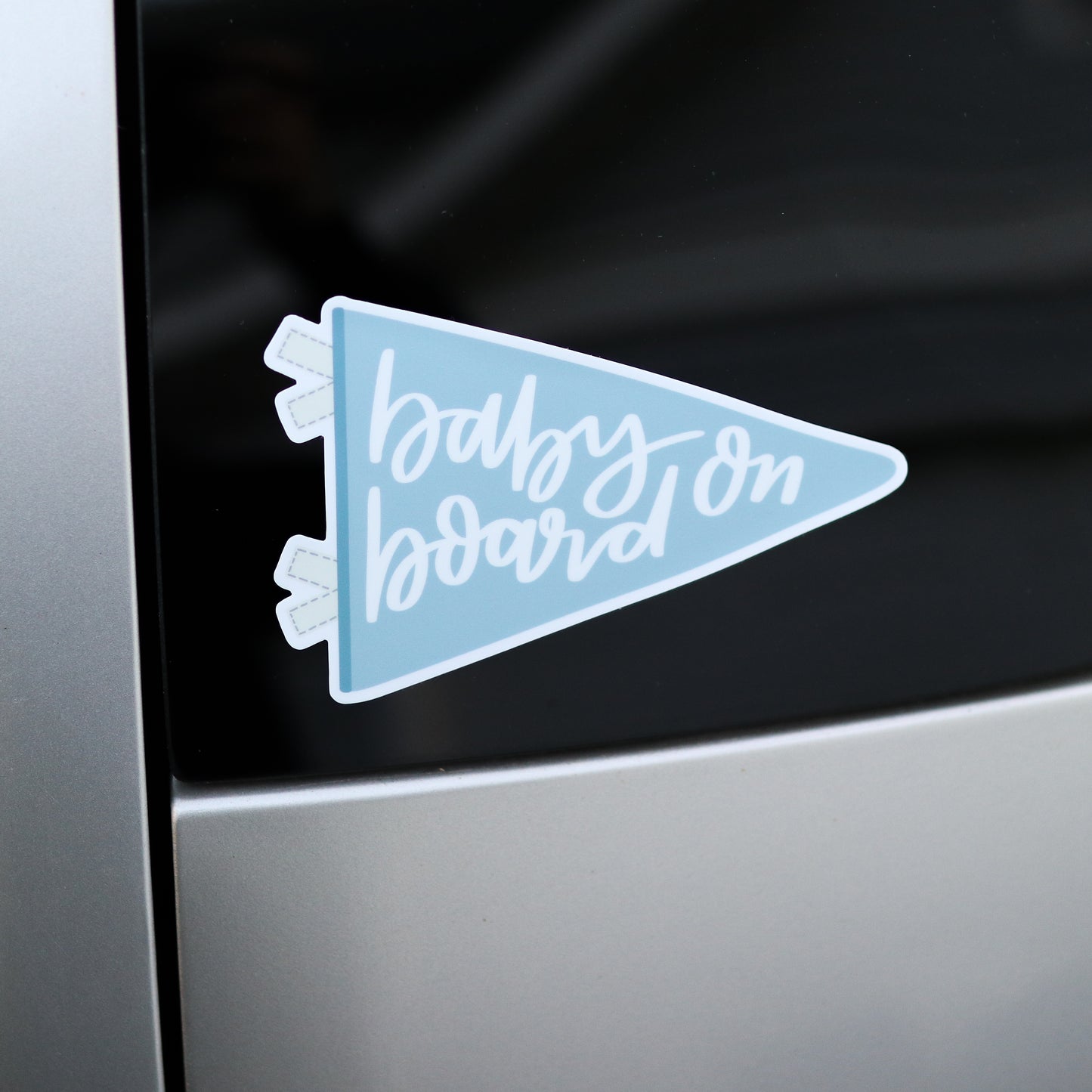 Baby on Board Banner Bumper Sticker