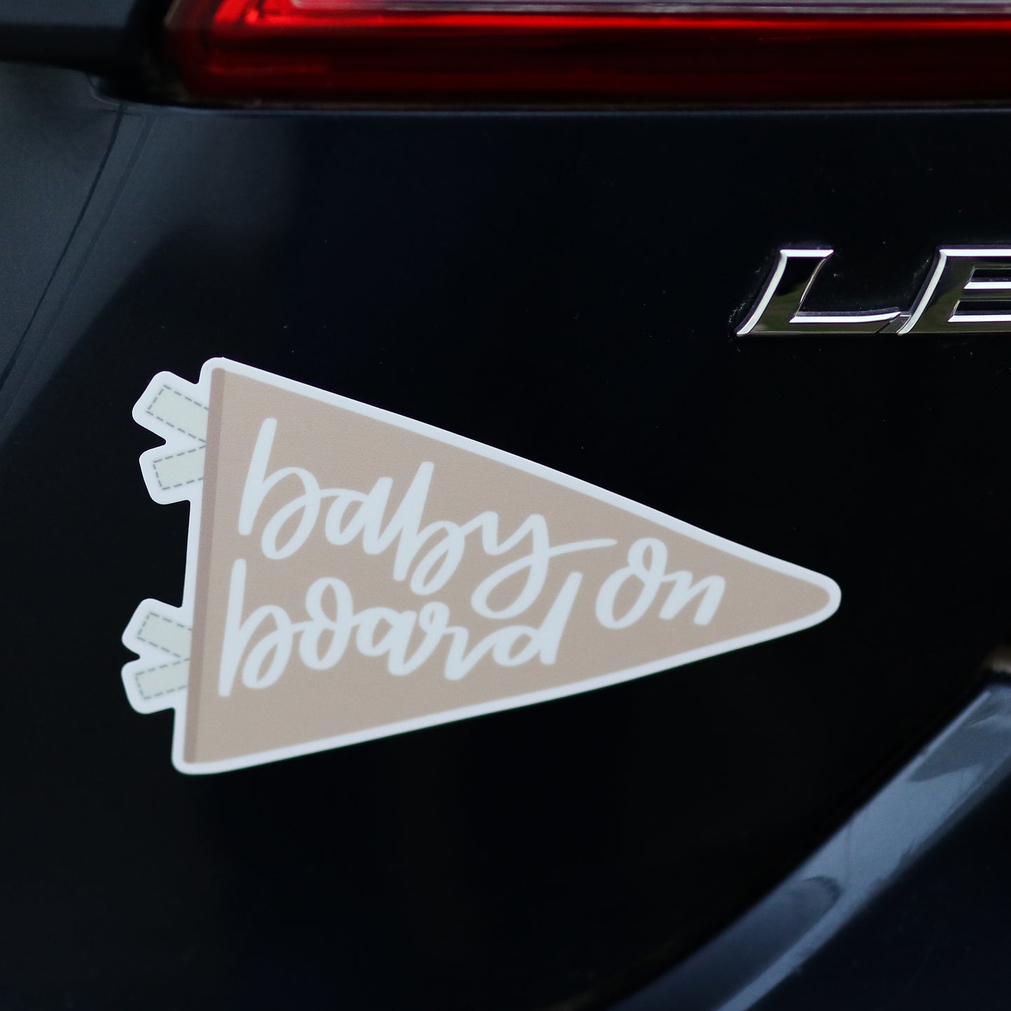 Baby on Board Banner Bumper Sticker