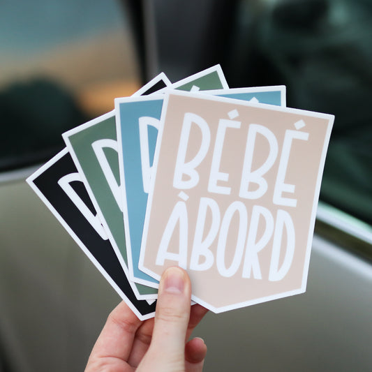 Bébé à Bord Bumper Sticker (French)