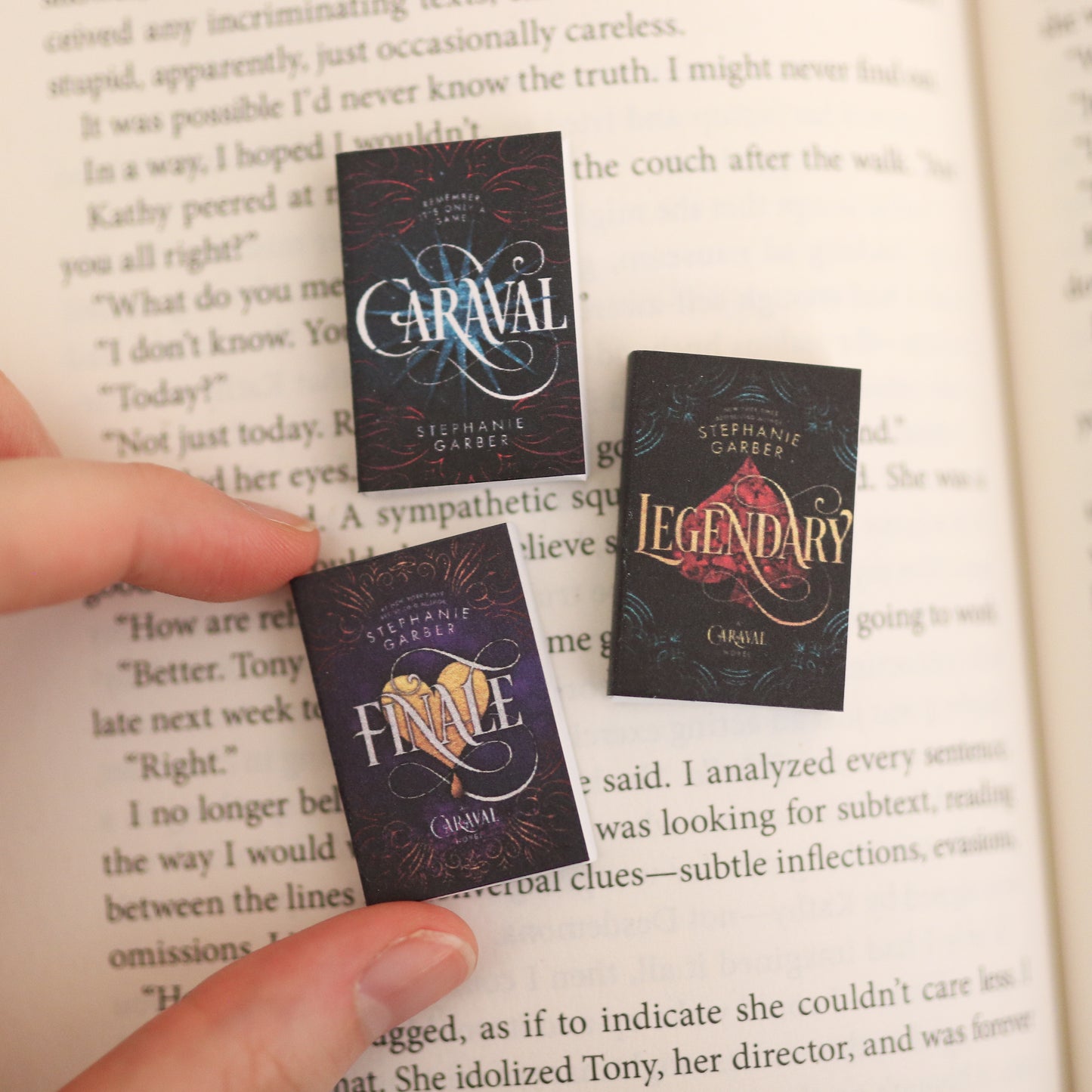 Handmade MINI Stephanie Garber Books (set of 3 mini books)