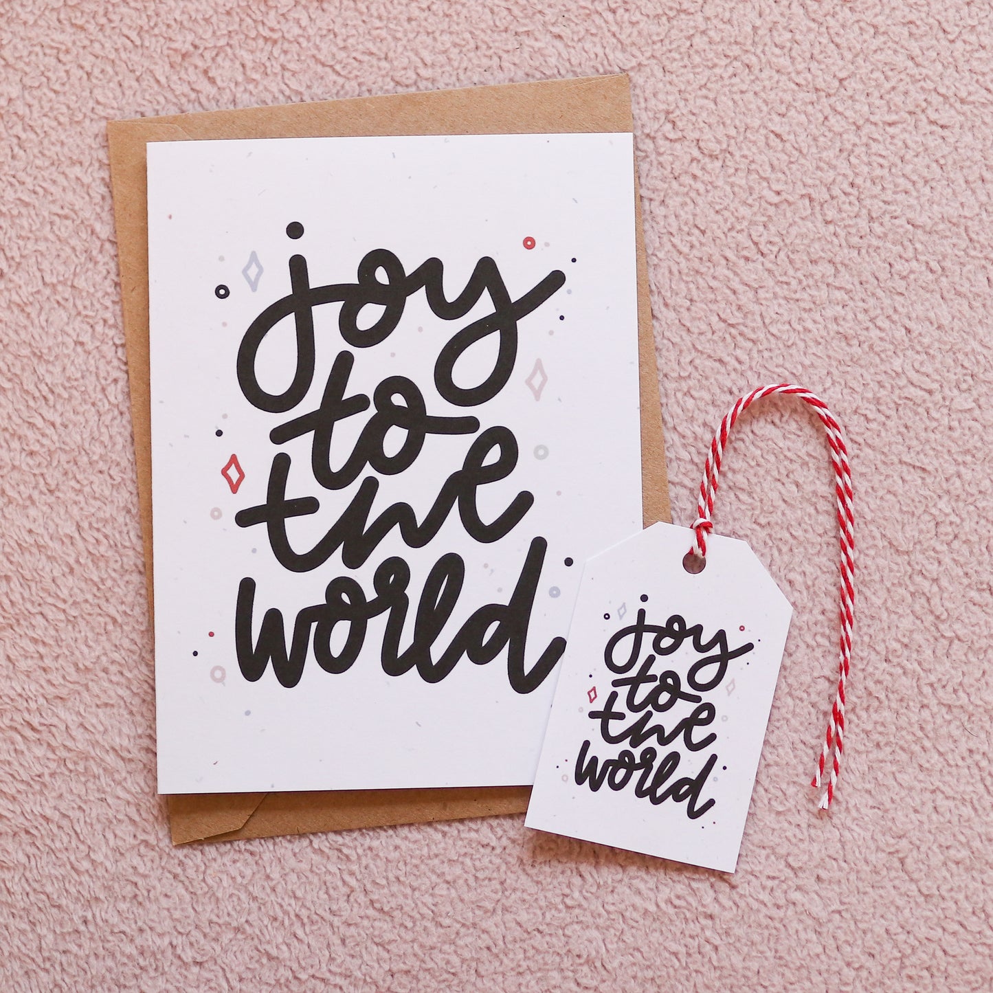 Joy to the World Card and Gift Tag Set