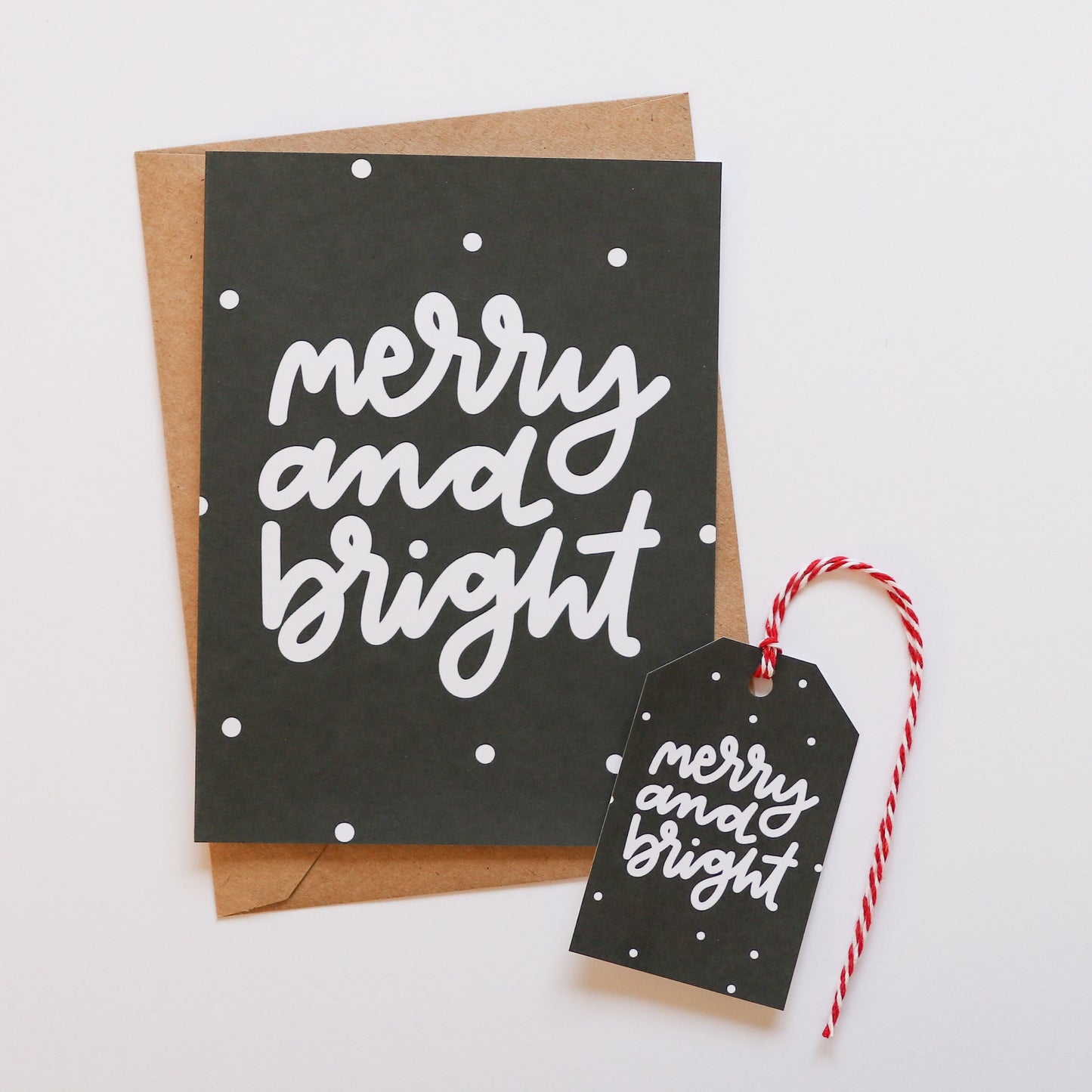 Merry and Bright Card and Gift Tag Set